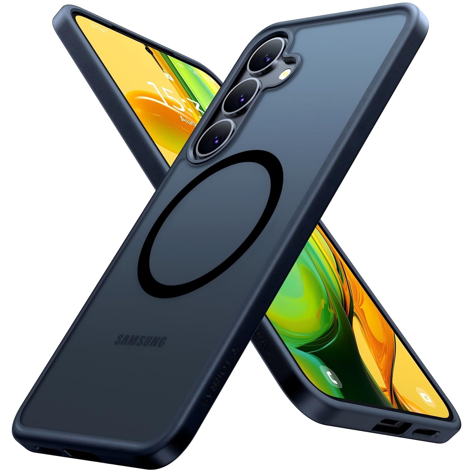 TORRAS für Samsung Galaxy S25 Plus Hülle für MagSafe Nr.1 Schutzkraft und Magnetkraft Hülle S25 Plus Case Militärniveau Stoßfest Kratzfest Schutz mit Airbags Schutzhülle Guardian-Mag Matt Schwarz