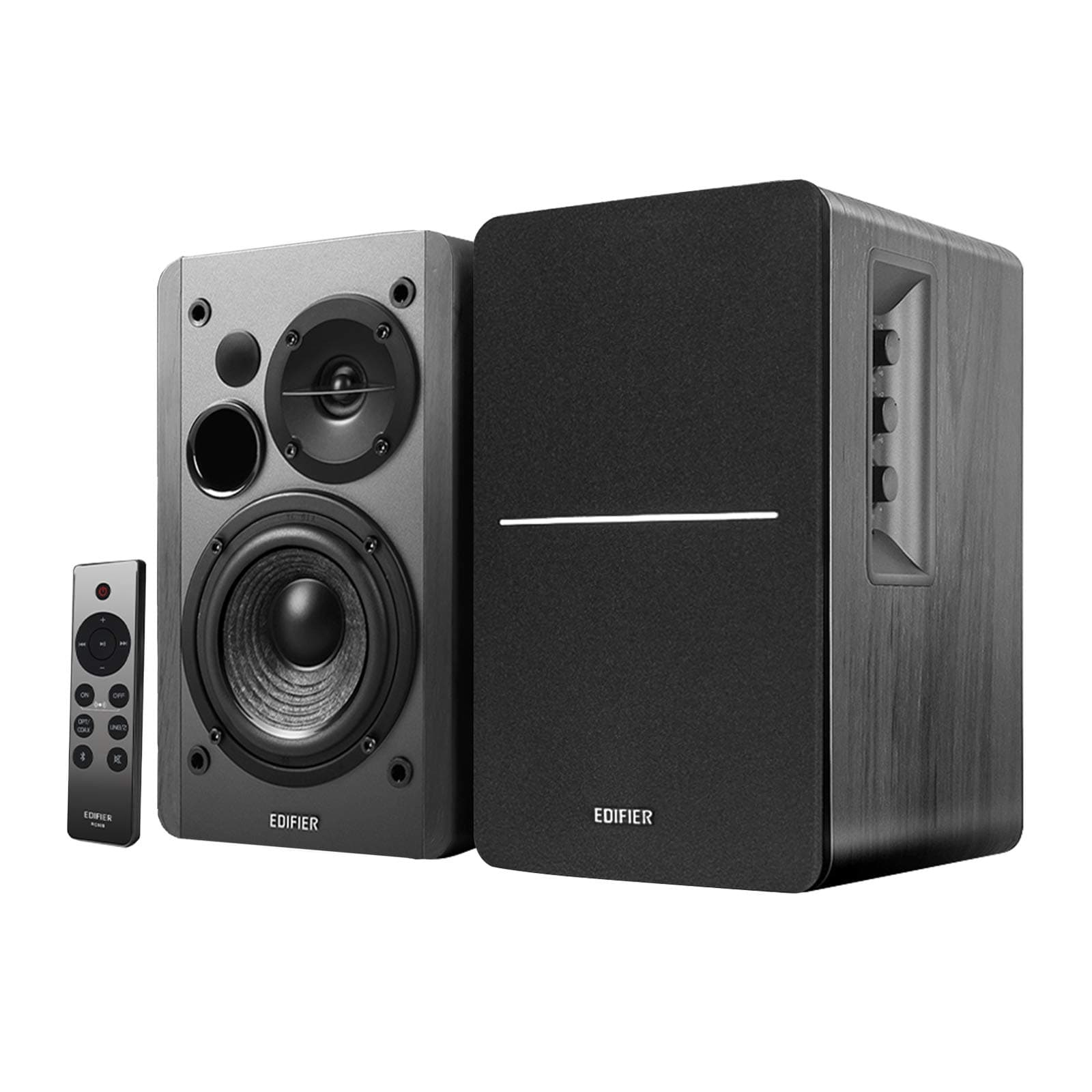 Edifier R1280DBs Altavoces activos de estantería con Bluetooth - Altavoces de Estudio tipo monitor 2.0 Wireless - 42 W RMS con subwoofer - Negro