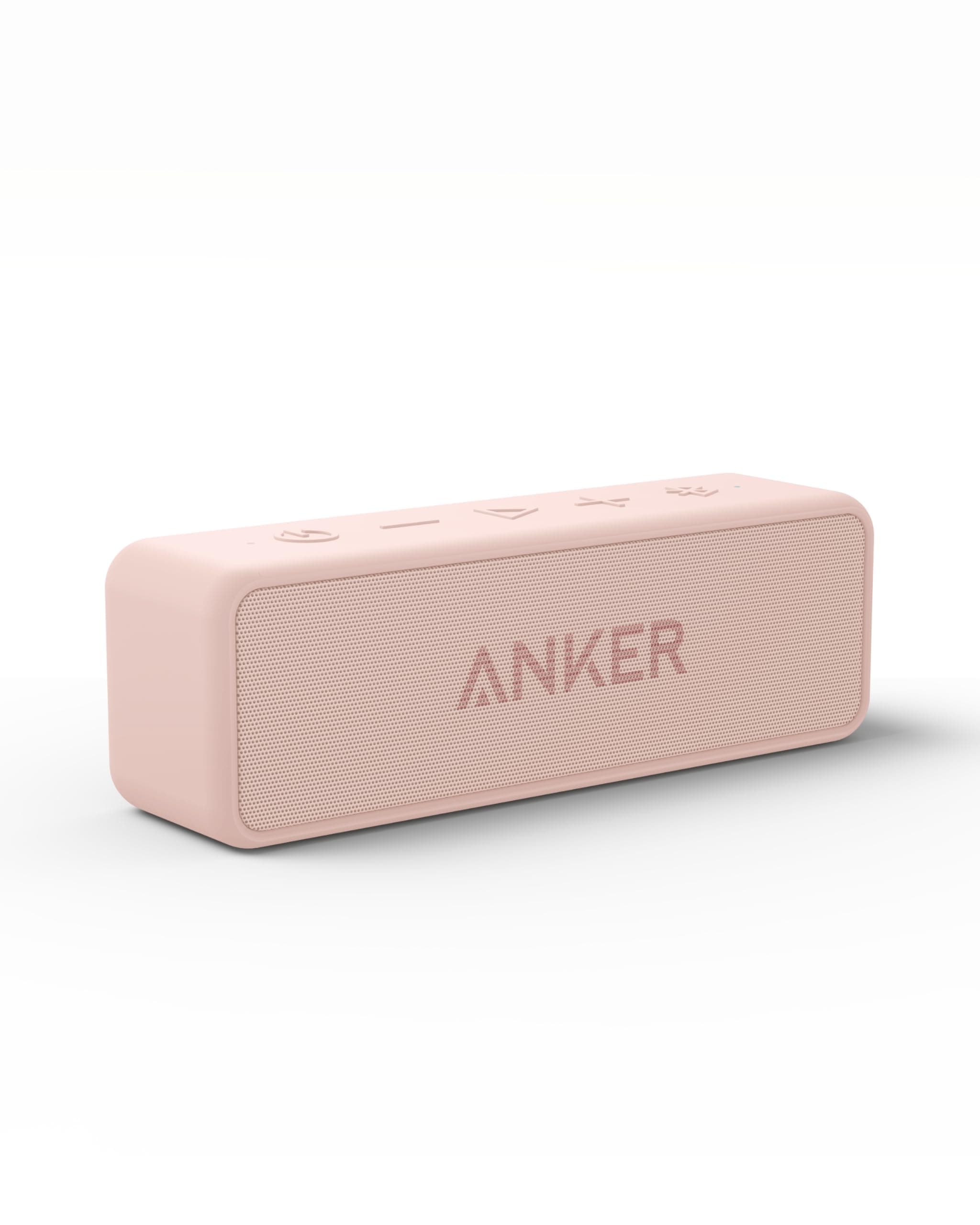 Anker Soundcore 2 Altavoz Bluetooth Portátil con Sonido Estéreo de 12 W, BassUp, IPX7 Resistente al Agua, 24 Horas Reproducción, Emparejamiento Estéreo Inalámbrico, para hogar, Exterior y Viaje