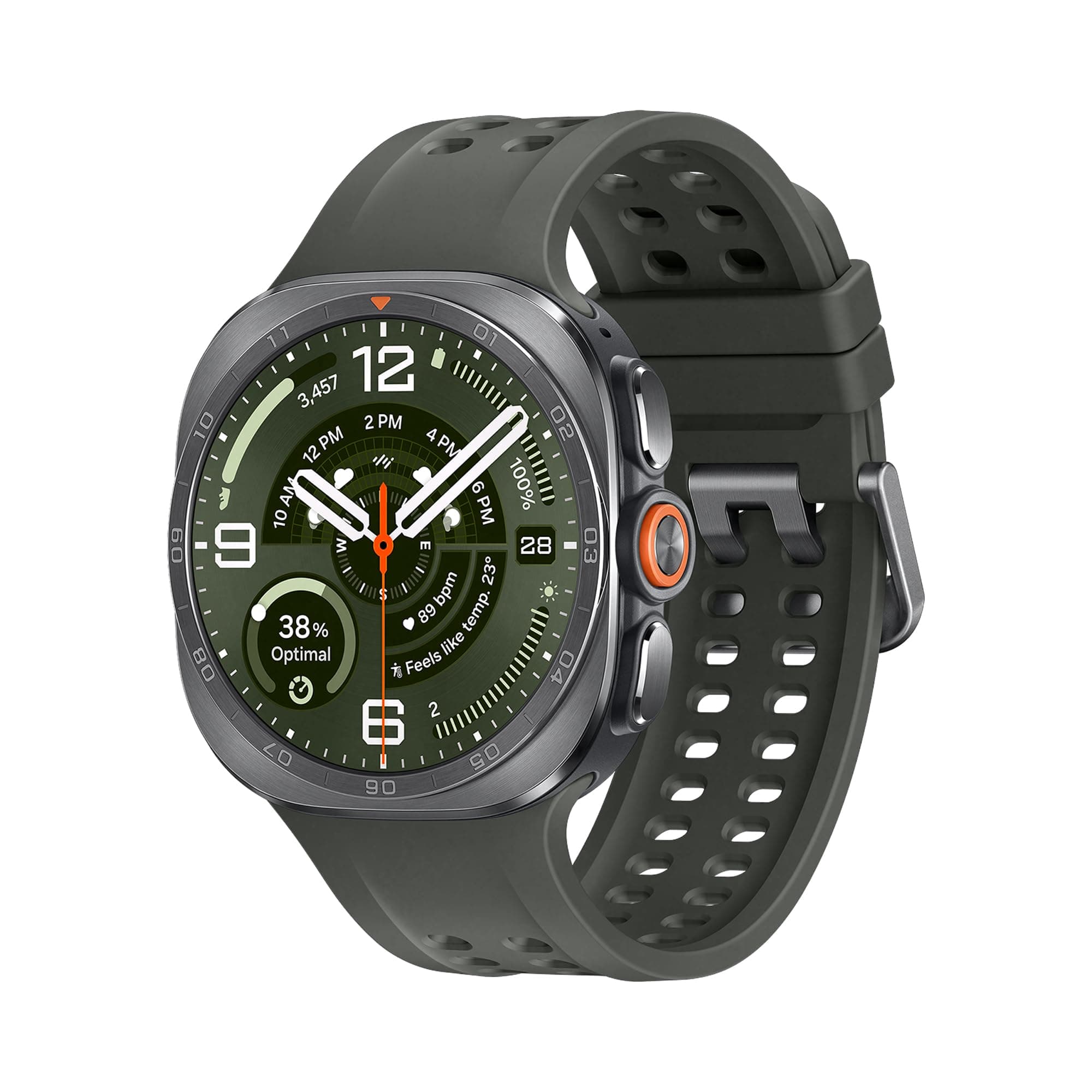 Samsung Galaxy Watch Ultra2, 47 mm, Titanium Silver, LTE[Versione Italiana] | 3 anni di garanzia, Design resistente, 800mAh, IP69K, luminosità 5000nit, trail run, diving,10 ATM, SOS, punteggio energetico