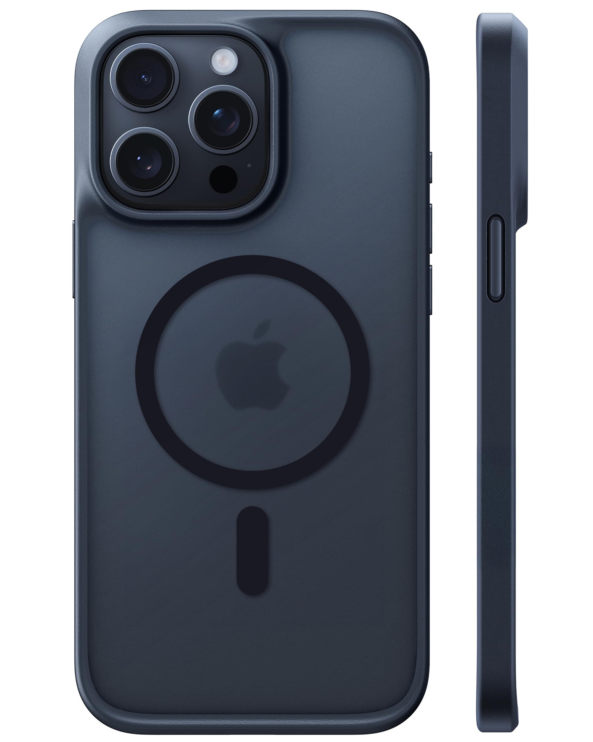 TORRAS Guardian-Mag für iPhone 15 Pro Hülle für MagSafe Nr.1 Schutzkraft und Magnetkraft Handyhülle iPhone 15 Pro Case Stoßfest Kratzfest Schutzhülle Cover Edle Matt Schwarz