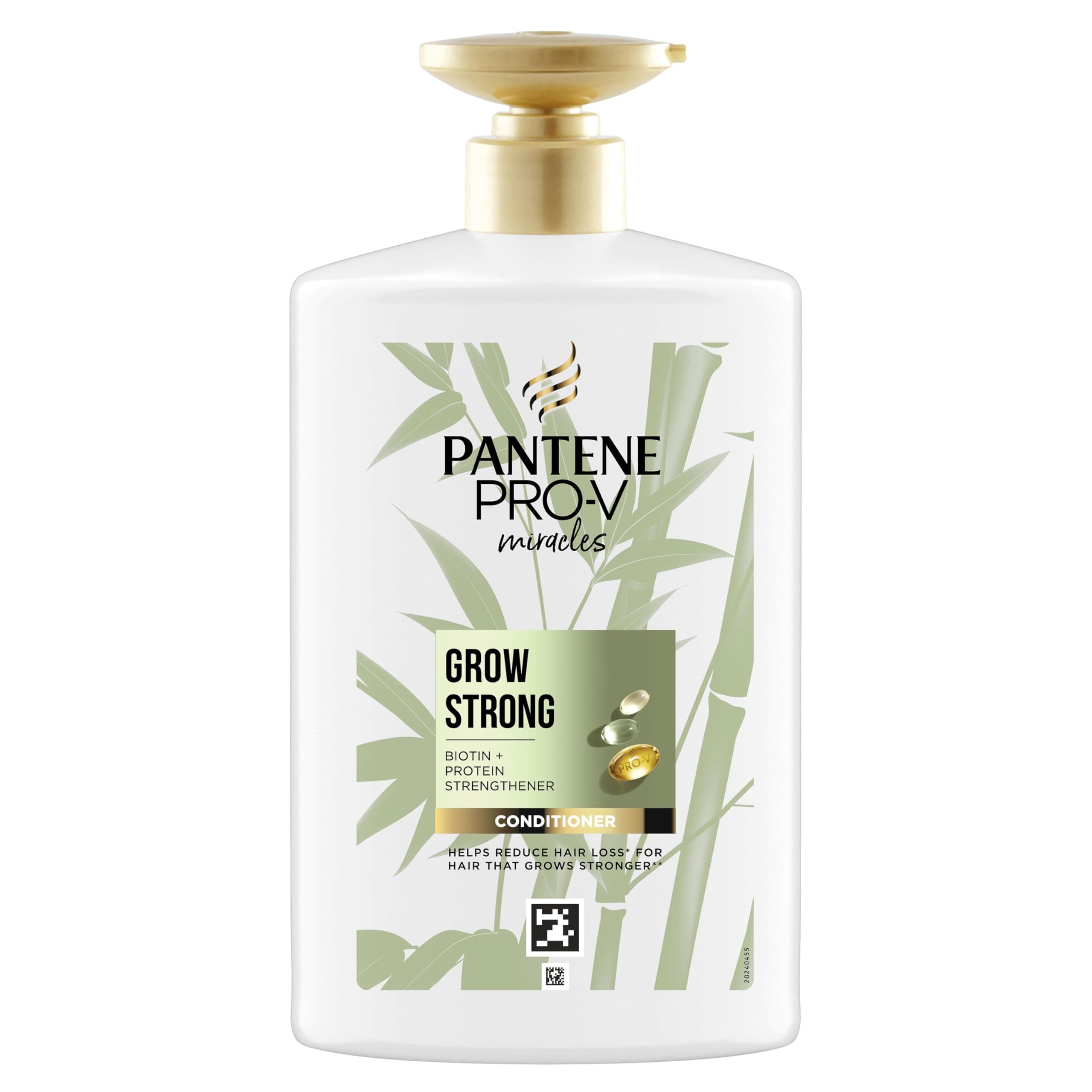 Pantene Pro-V Miracles Crecimiento con Fuerza Acondicionador Fortificante Para Pelo Seco y Dañado 1 L con Biotina y Proteínas. Reduce la Caída del Pelo por Rotura para que Crezca Largo y Fuerte