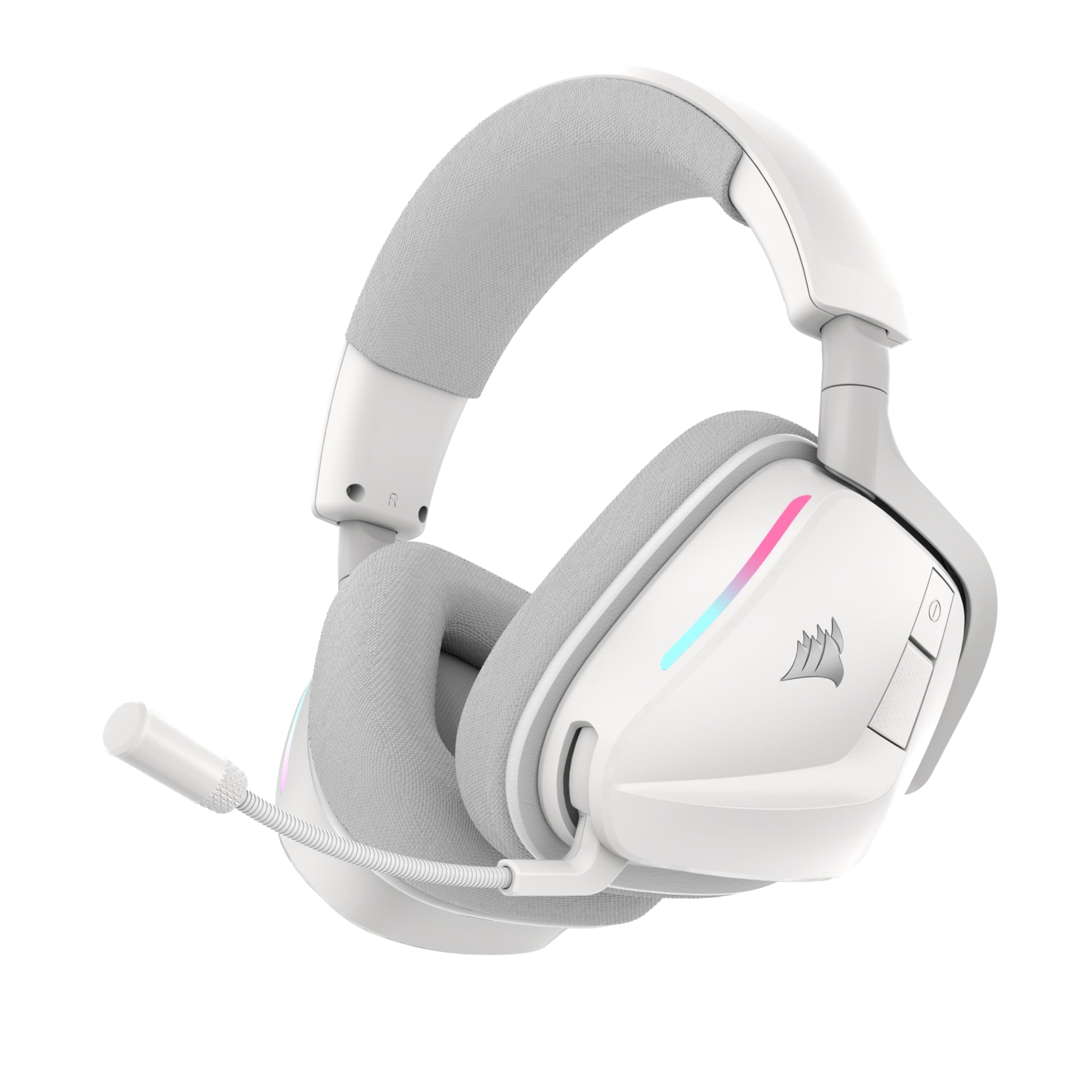 Corsair Void v2 Casque de Jeu sans Fil avec Bluetooth pour PC, PS5, PS4, Switch et Mobile – Dolby Atmos, Multiplateforme sans Fil Double, Batterie Longue Durée, Chargement Rapide – Blanc