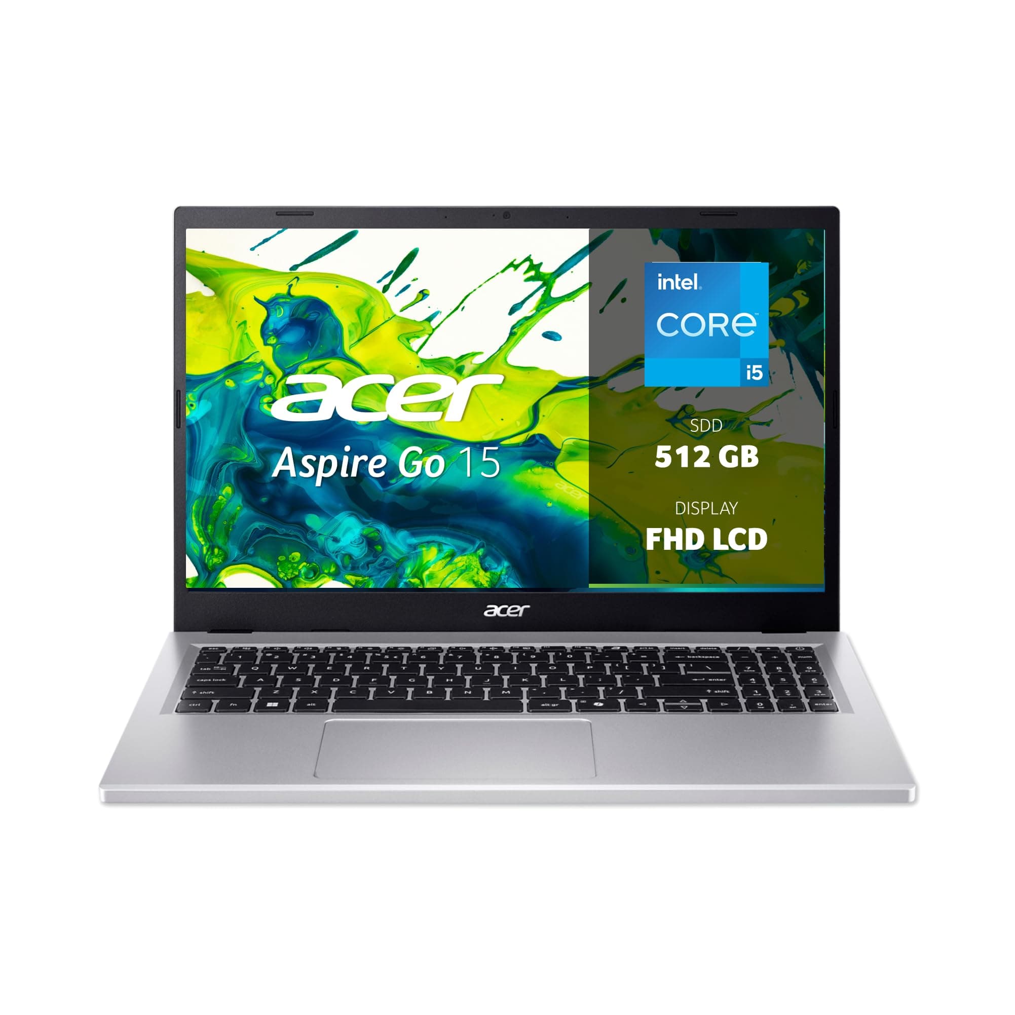 acer Aspire Go 15 AG15-71P-51F8 PC Portatile, Notebook, Processore Intel Core i5-1334U, RAM 32 GB DDR5, 512 GB PCIe NVMe SSD, Display 15.6" FHD, Scheda Grafica Intel Iris Xe, Windows 11 Home