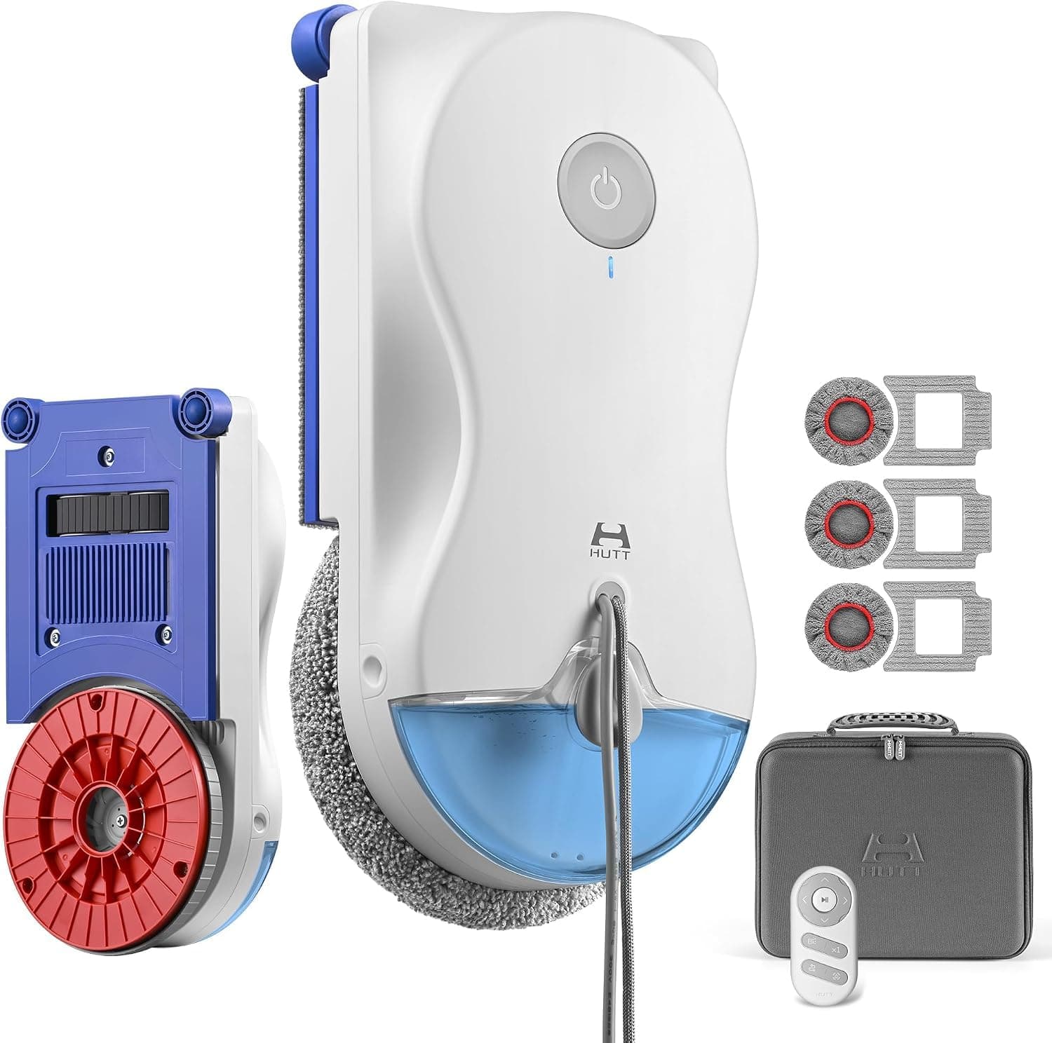 Hutt R10/10 Robot Nettoyeur de Vitres Hybride Humide/Sec 7000Pa | Double Spray HydroJet · Navigation NAVI 7.0 · Châssis 3D Flottant · Boîte de Rangement Incluse