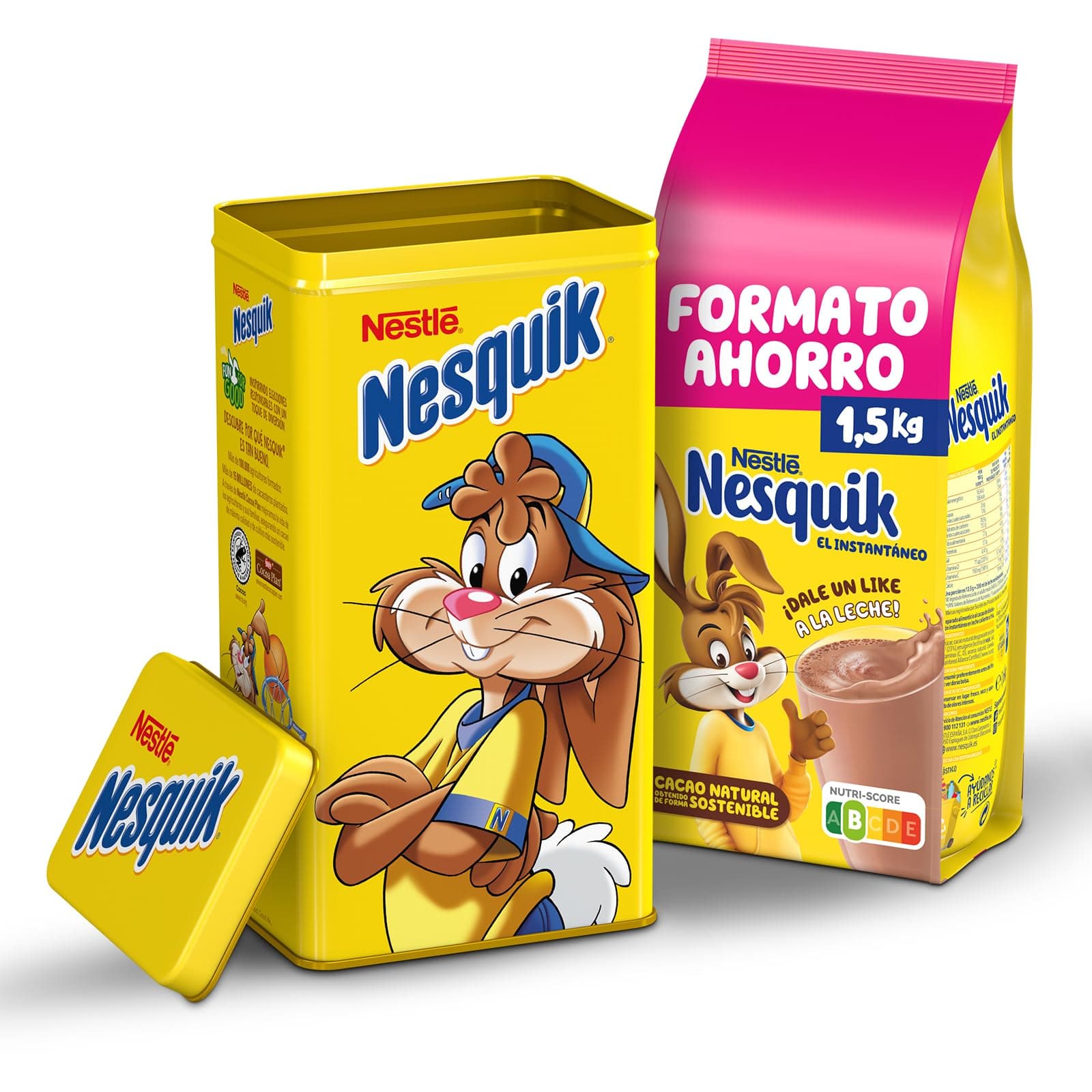 Nestlé Nesquik Instantáneo Cacao Soluble, Lata 1.5 Kg
