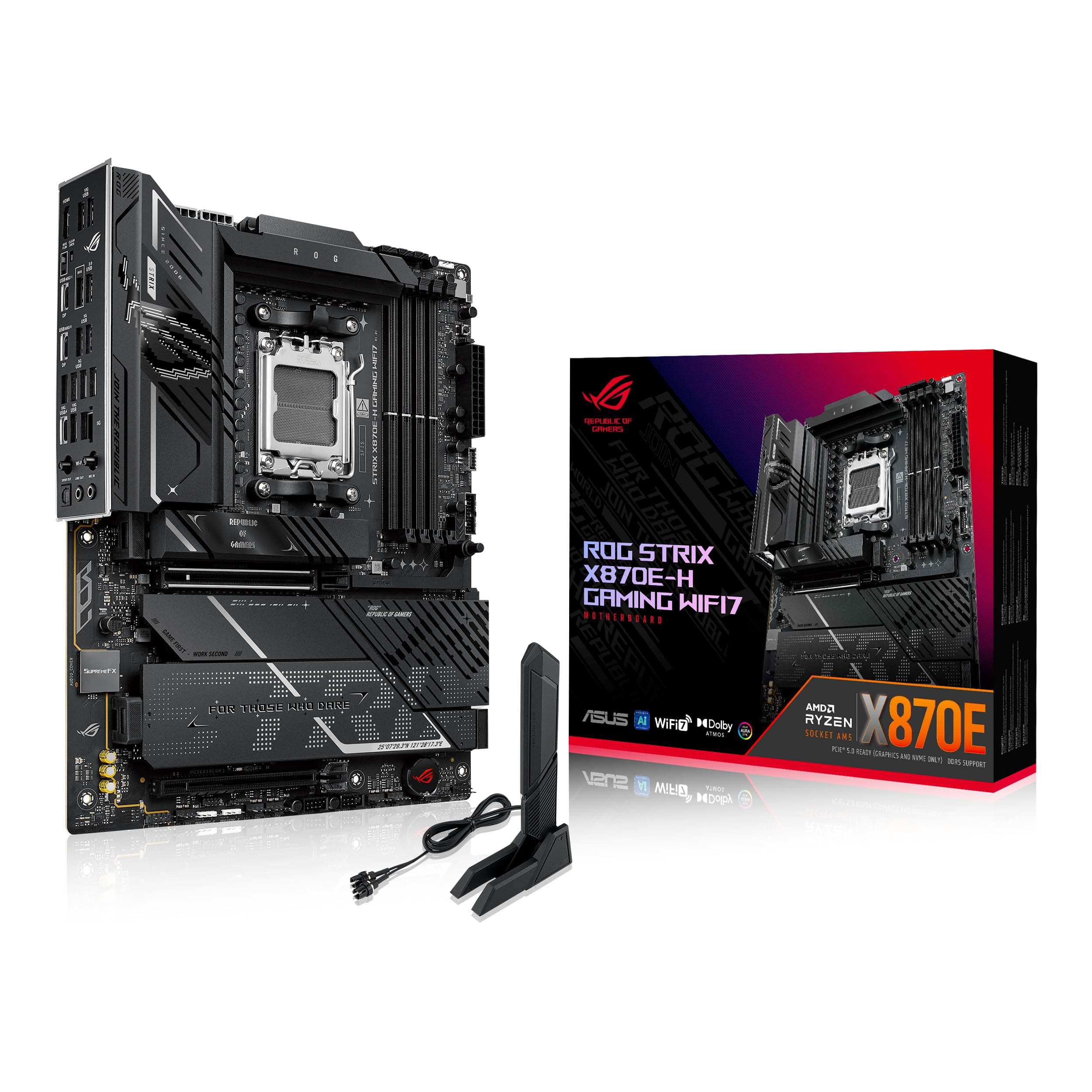 ASUS ROG Strix X870E-H Gaming WIFI7 - Mainboard - AMD Sockel AM5 (Ryzen Zen4) (90MB1M90-M0EAY0)