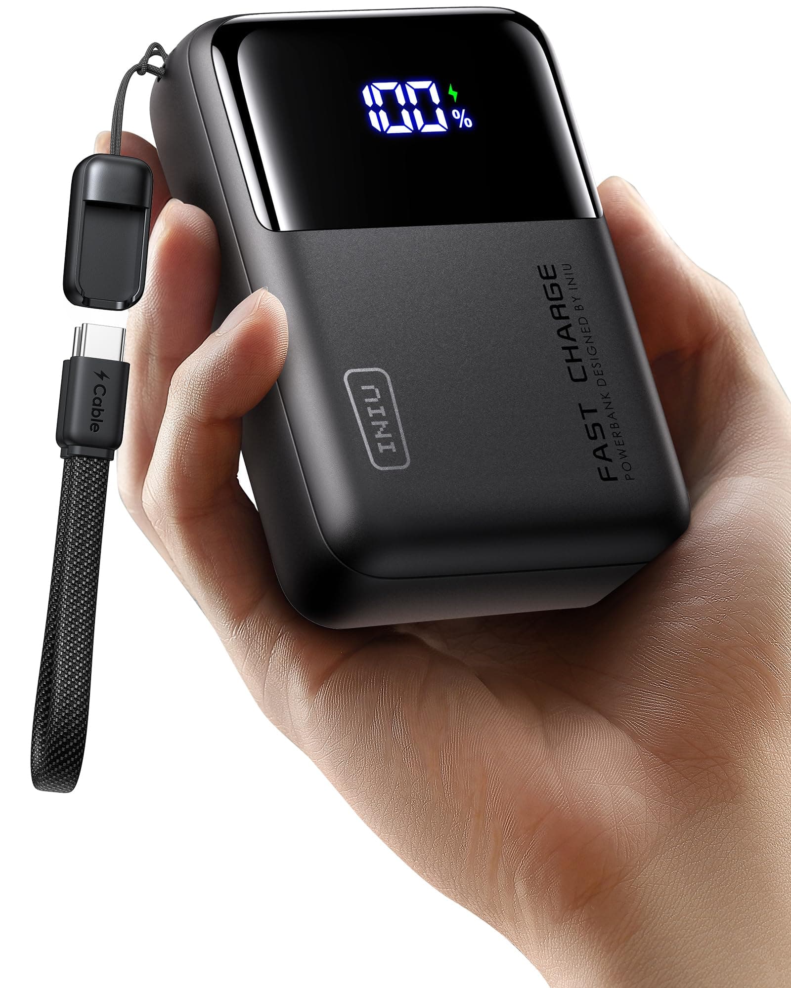 INIU Laptop Power Bank, Klein 100W PD3.0 25000mAh Hochkapazität Powerbank, USB-C EIN & Ausgang Externer Akku Kompatibel mit MacBook Pro, Steam Deck, iPhone 17 16 15 Pro, Samsung S22, iPad Pro usw.