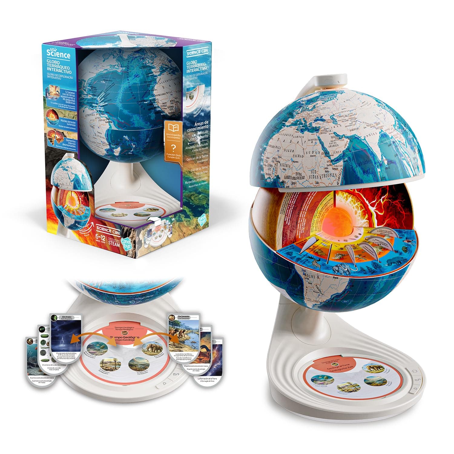 Canal Toys - So Science - Globo Terráqueo Interactivo - COS 003