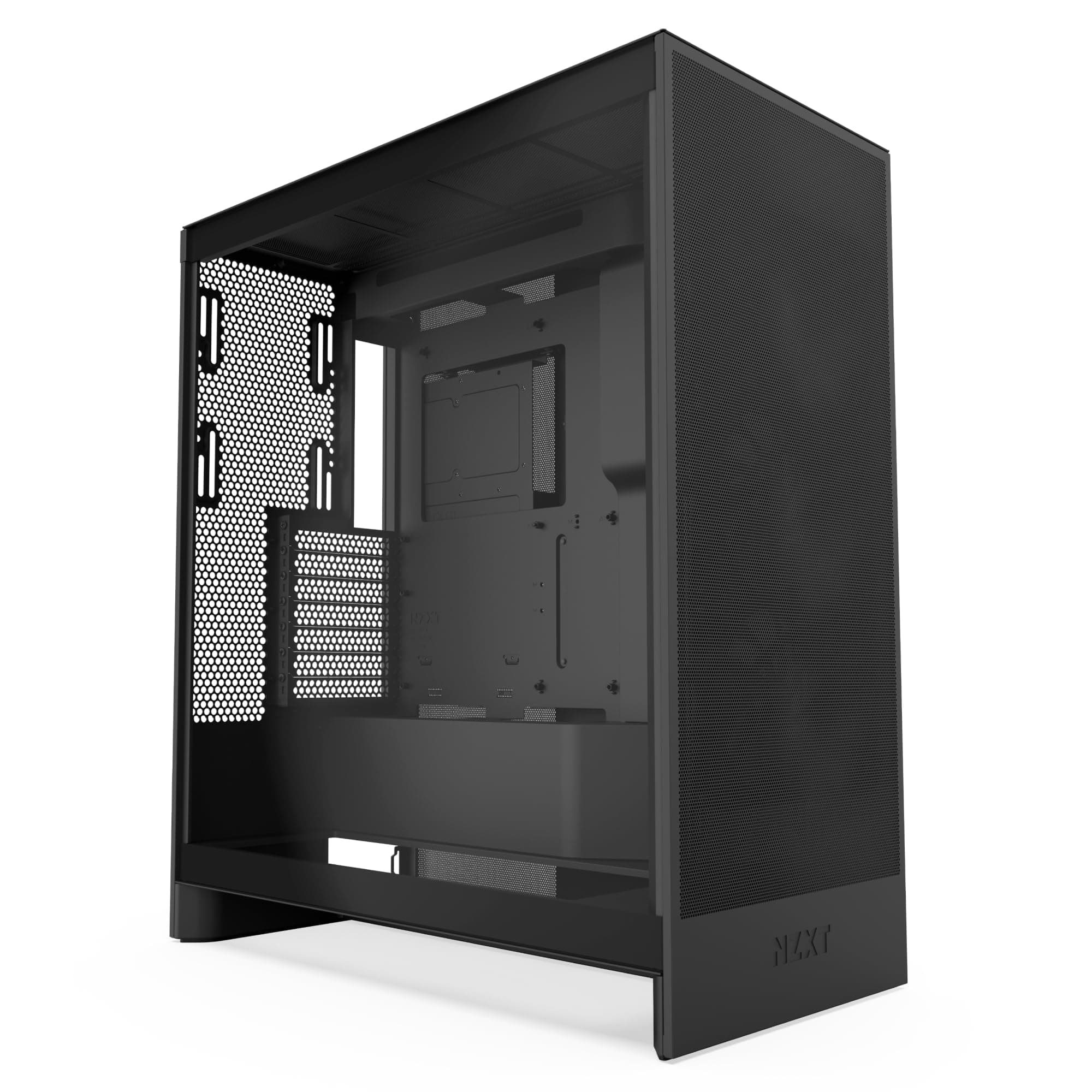 NZXT H7 Flow | Case Airflow ATX mid-tower | 3 ventole 120mm sul fondo per raffreddare la GPU | 3 ventole 120mm anteriori | Supporto anteriore radiatore da 420mm | Gestione cavi | Nero