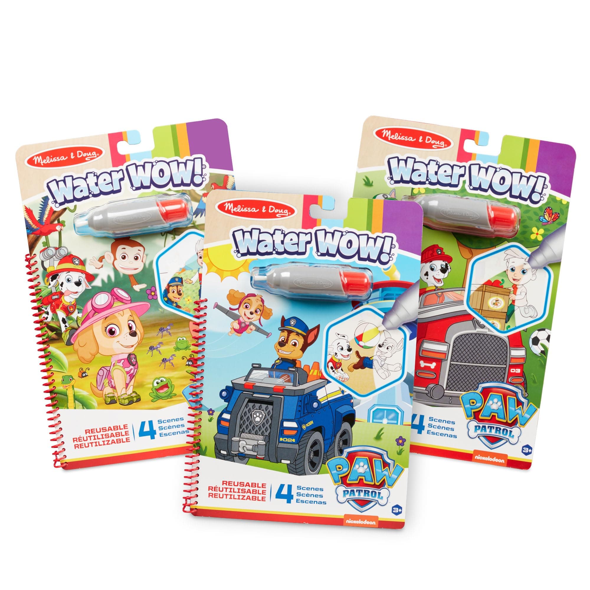 Melissa & Doug Paw Patrol Water Wow Bundle, Mehrfarbig