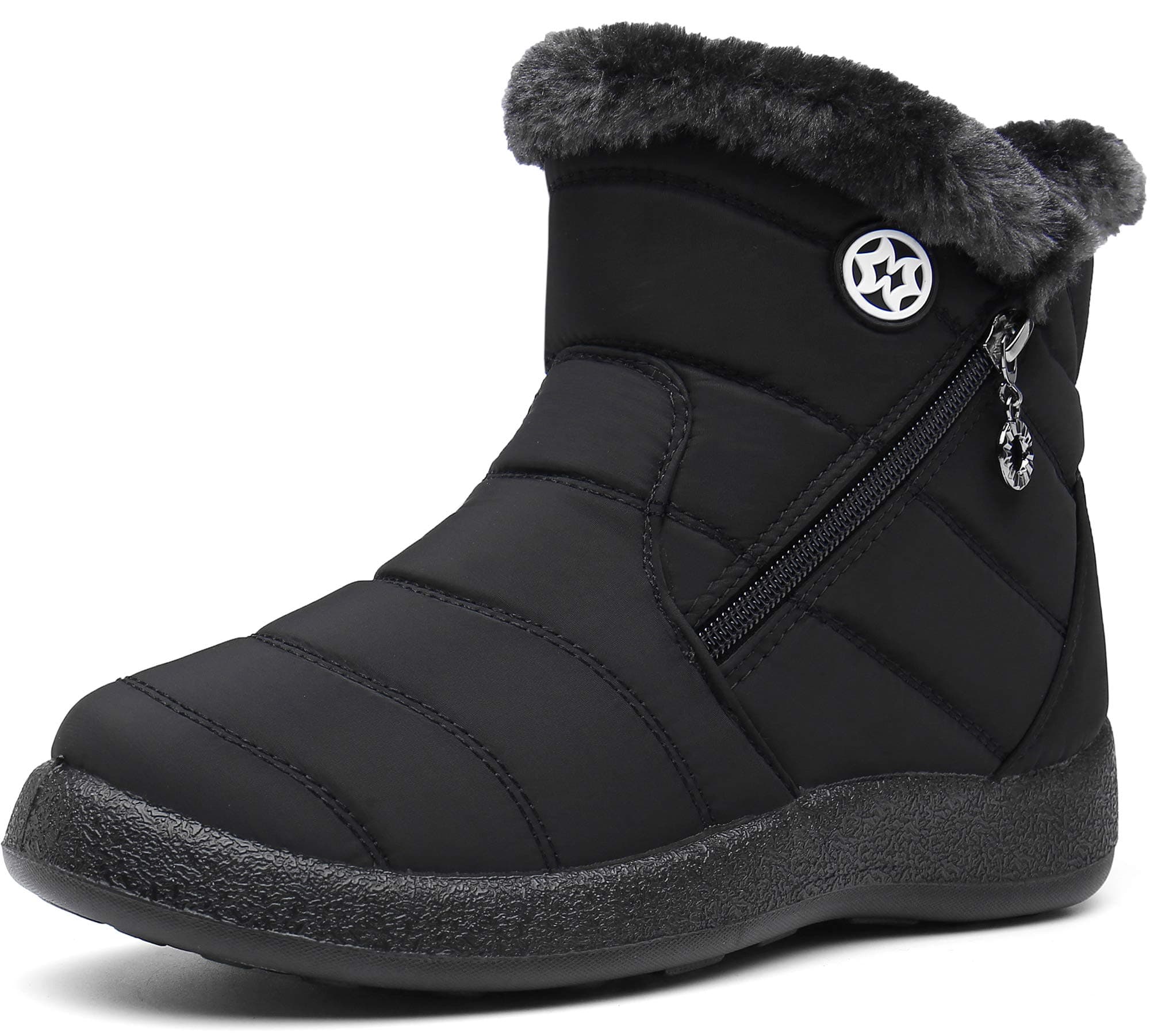 Gaatpot Botas para Mujer Botines de Invierno Forradas con Pelo Botas de Nieve Antideslizante Zapatos Outdoor Ligero 36-43