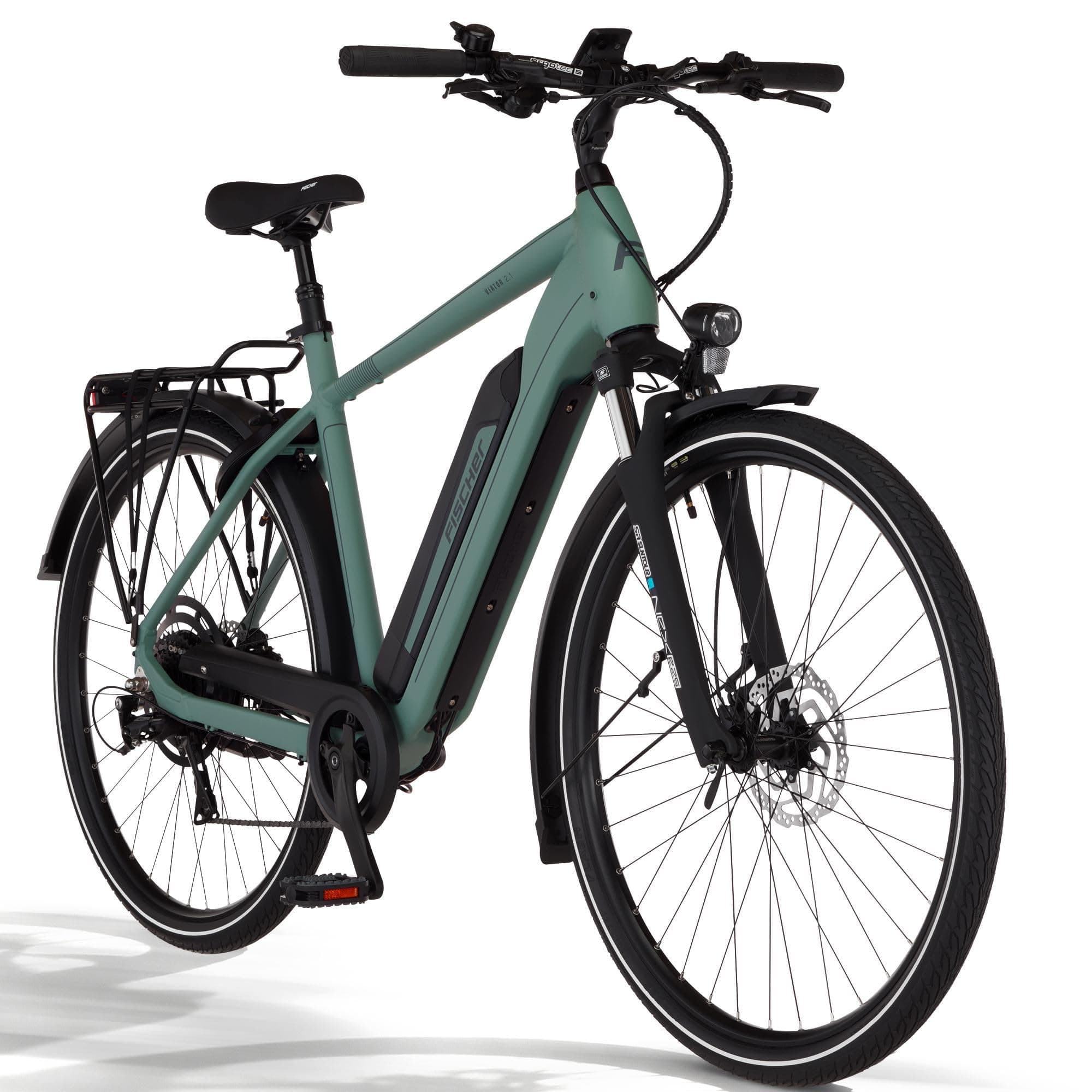 Fischer E-Bike Trekking VIATOR 2.1 Active, Elektrofahrrad für Damen und Herren, RH 55, 459Wh, Heckmotor 50Nm, 48V
