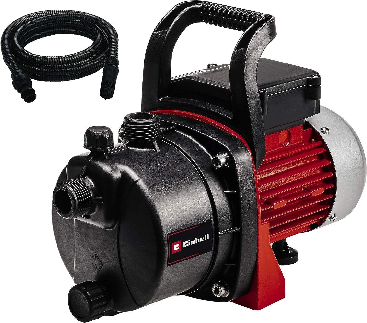 Einhell Kit Pompe d’arrosage GC-GP 6538 Set (650 W, Hauteur de refoulement 36 m, Câble d‘alimentation 1,4 m) Livrée avec un tuyau d’aspiration de 7 m