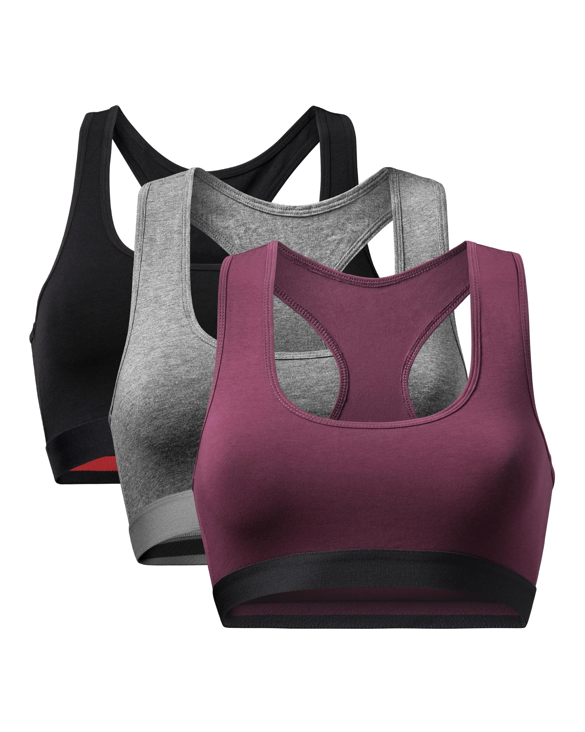 DANISH ENDURANCE Bralette-BH aus Bio-Baumwolle (1er | 3er Pack), Bequem, Weich, Ohne Bügel, für Damen