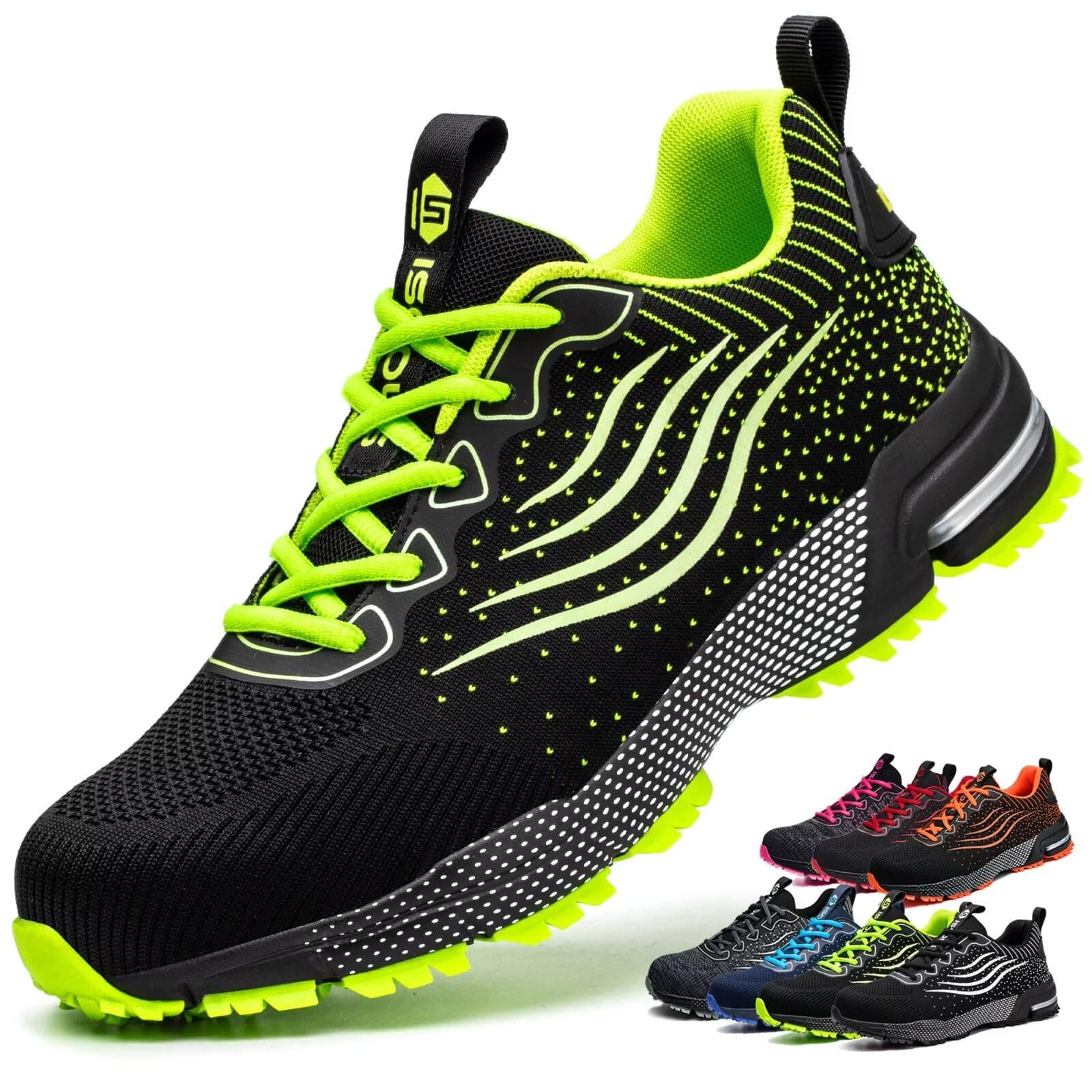 Scarpe Antinfortunistiche Uomo Donna Scarpe da Lavoro Leggere Traspiranti Scarpe da Cantiere con Punta in Acciaio