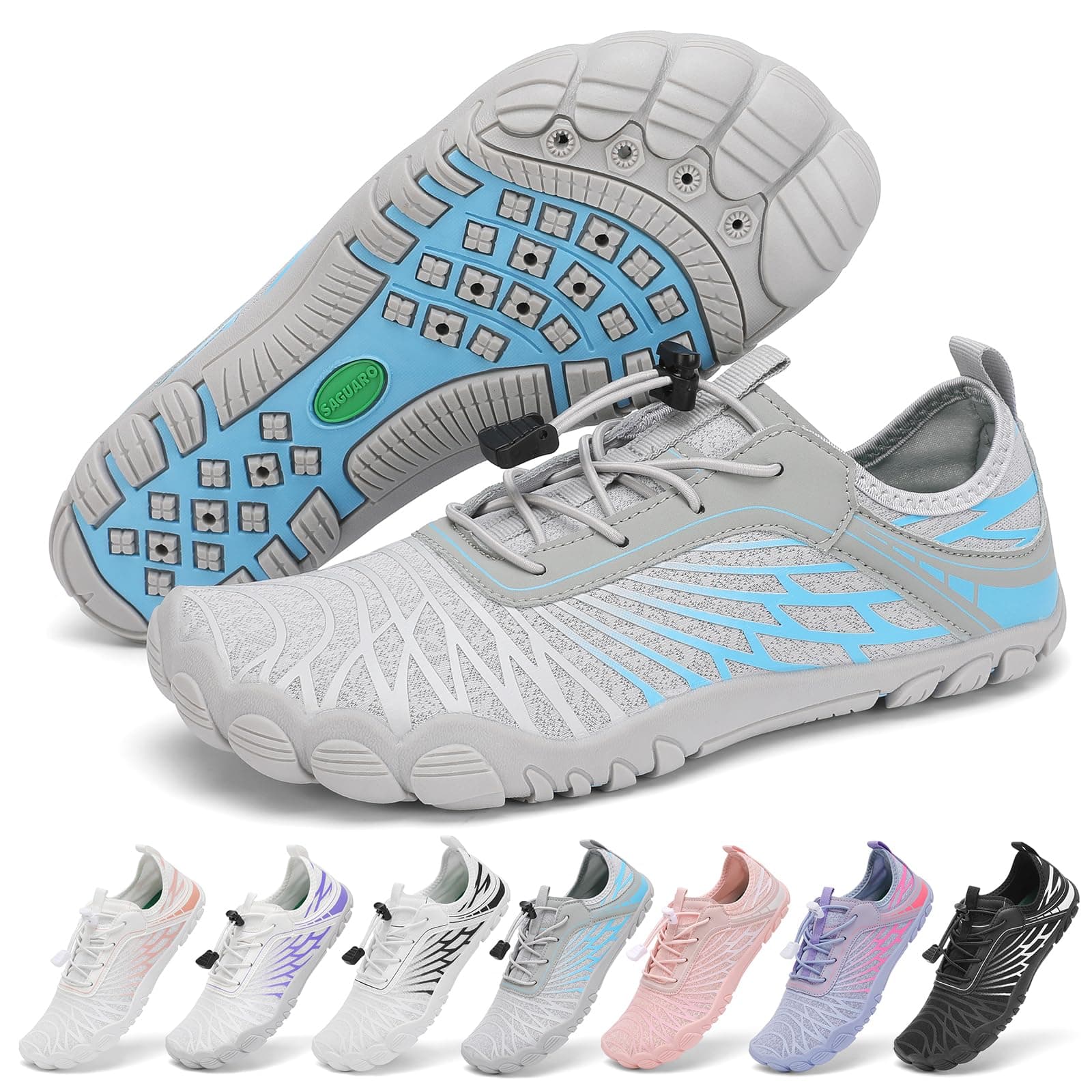 SAGUARO Barefoot Zapatillas Mujer Zapatos Minimalistas Ligeras con Puntera Ancha, 35-43 EU