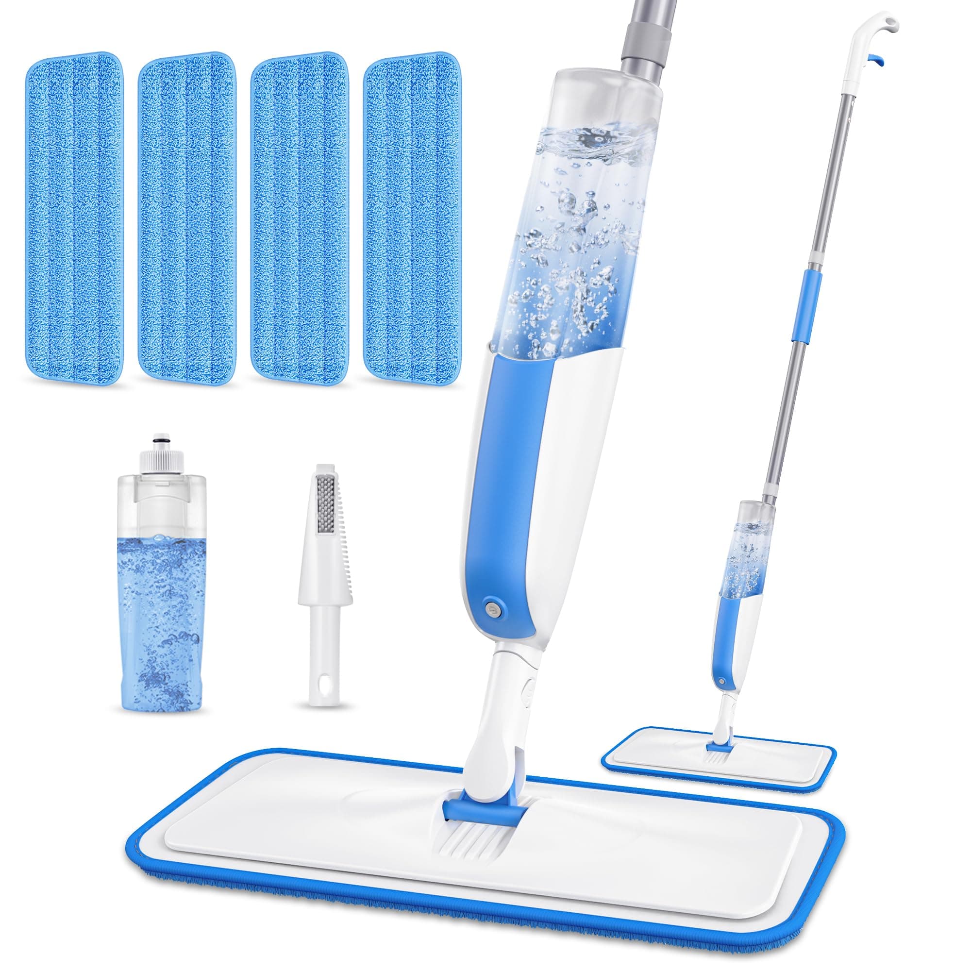 Scopa Lavapavimenti a Spruzzo Spray Mop - MANGOTIME Mocio Spray Mop Lavapavimenti Scopa Lavapavimento Microfibra Mocio Pavimenti Professionale per la maggior parte dei tipi di pavimenti duri