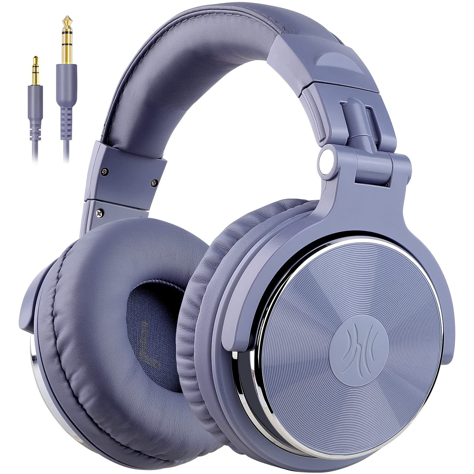 OneOdio Pro10 Auriculares DJ con Cable, Estéreo de Mezcla y Monitor de Estudio, 50mm Controladores, 3.5 y 6.35mm Conector de Audio para PC AMP Grabación de Teléfono Piano Guitarra, Azul Claro