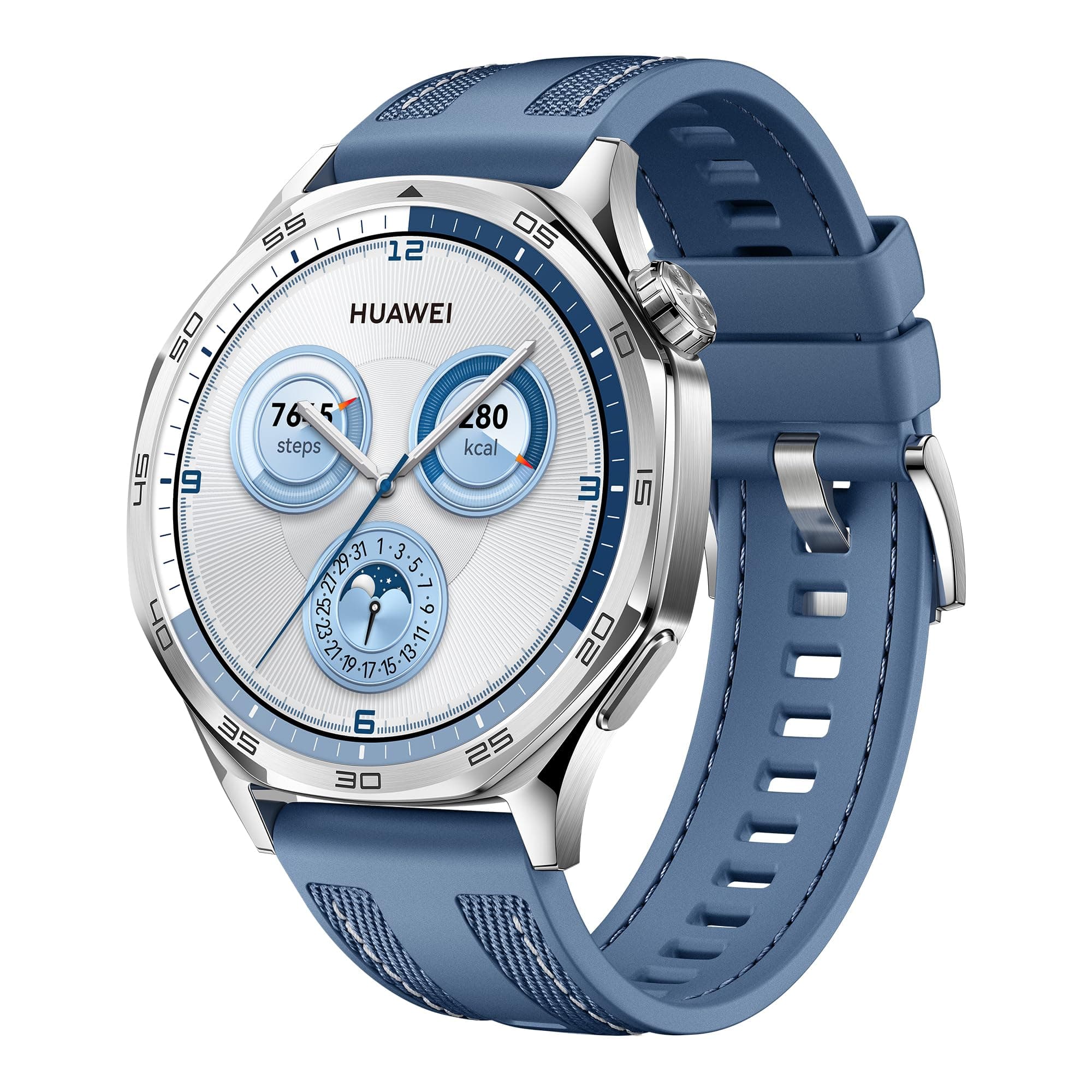 HUAWEI WATCH GT 5 46mm Smartwatch, Design Elegante, Blu | Nuova Modalità Corsa e Ciclismo, Monitoraggio della Salute, 14 Giorni di Durata della Batteria, iOS e Android