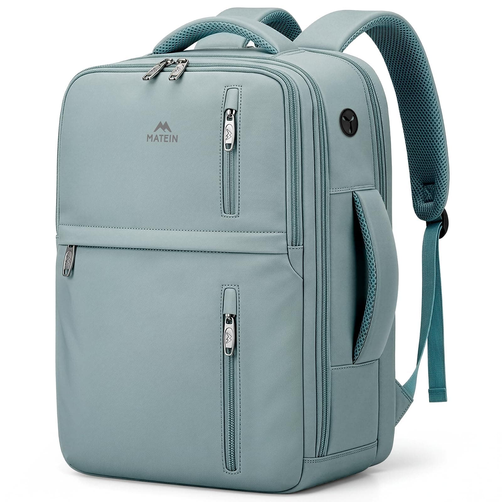 MATEIN Zaino 40x30x20 per Ryanair, Zaino Ryanair 40x30x20 per Uomo e Donna | 24L Zaino Ryanair, Leggero Zaino Porta PC 15,6 Pollici, Bagaglio a Mano 40x30x20 Impermeabile per Ryanair, Wizz Air, Verde