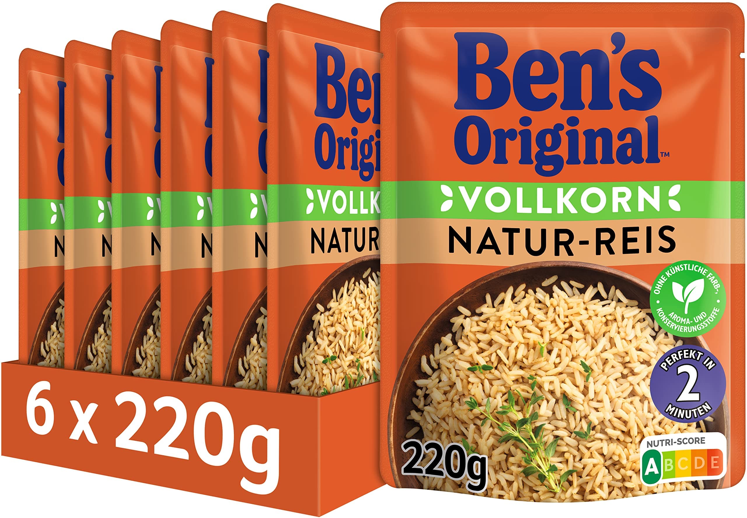 BEN'S ORIGINAL™ Express Reis Natur 6 x 220g