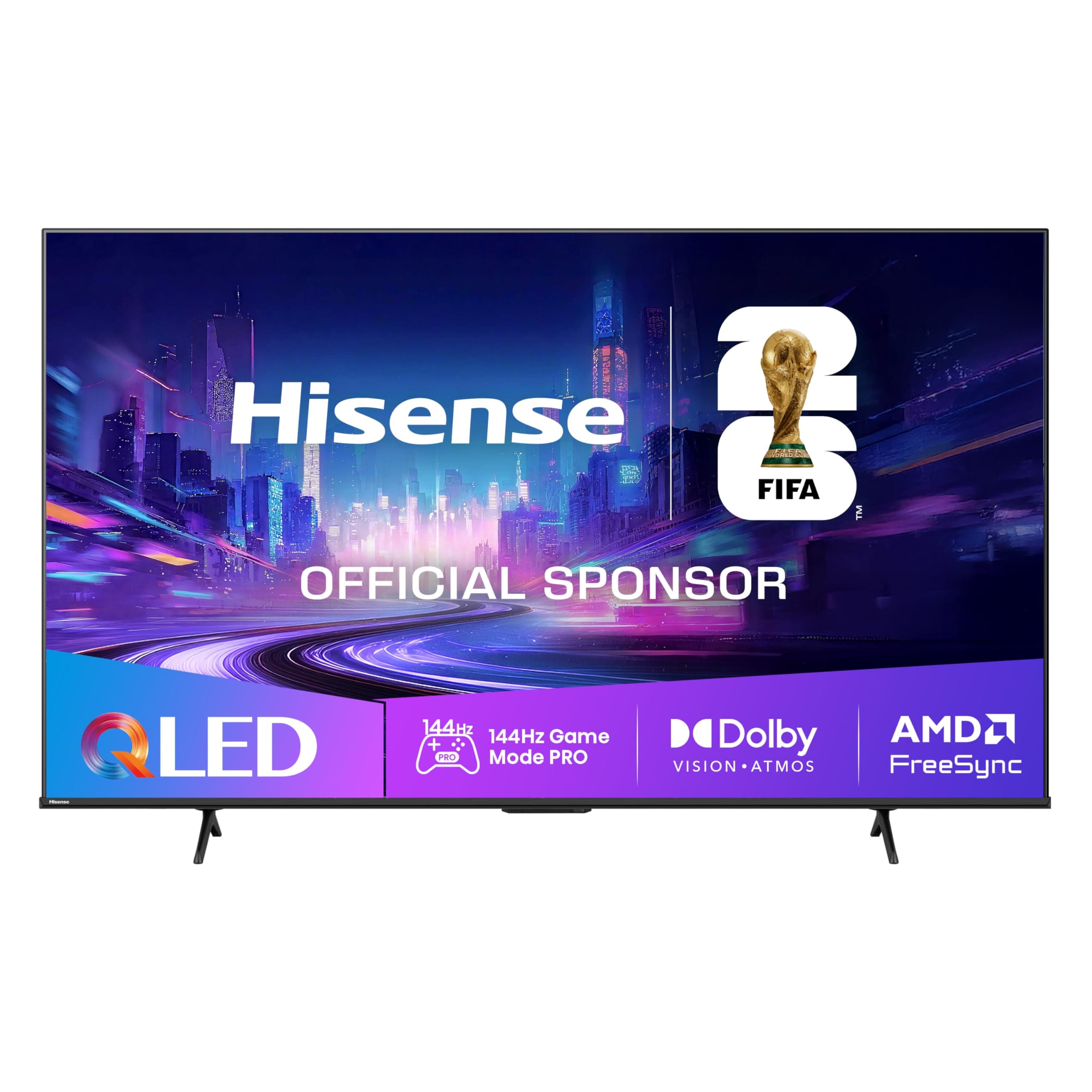 Hisense 55E7Q PRO Fernseher 139cm (55 Zoll) 4K UHD QLED, Smart TV,144Hz Game Mode PRO,Filmaker Mode, AMD FreeSync Premium,AI HDR Upscaler,Dolby Vision IQ,Dolby Atmos,Sprachsteuerung[2025]