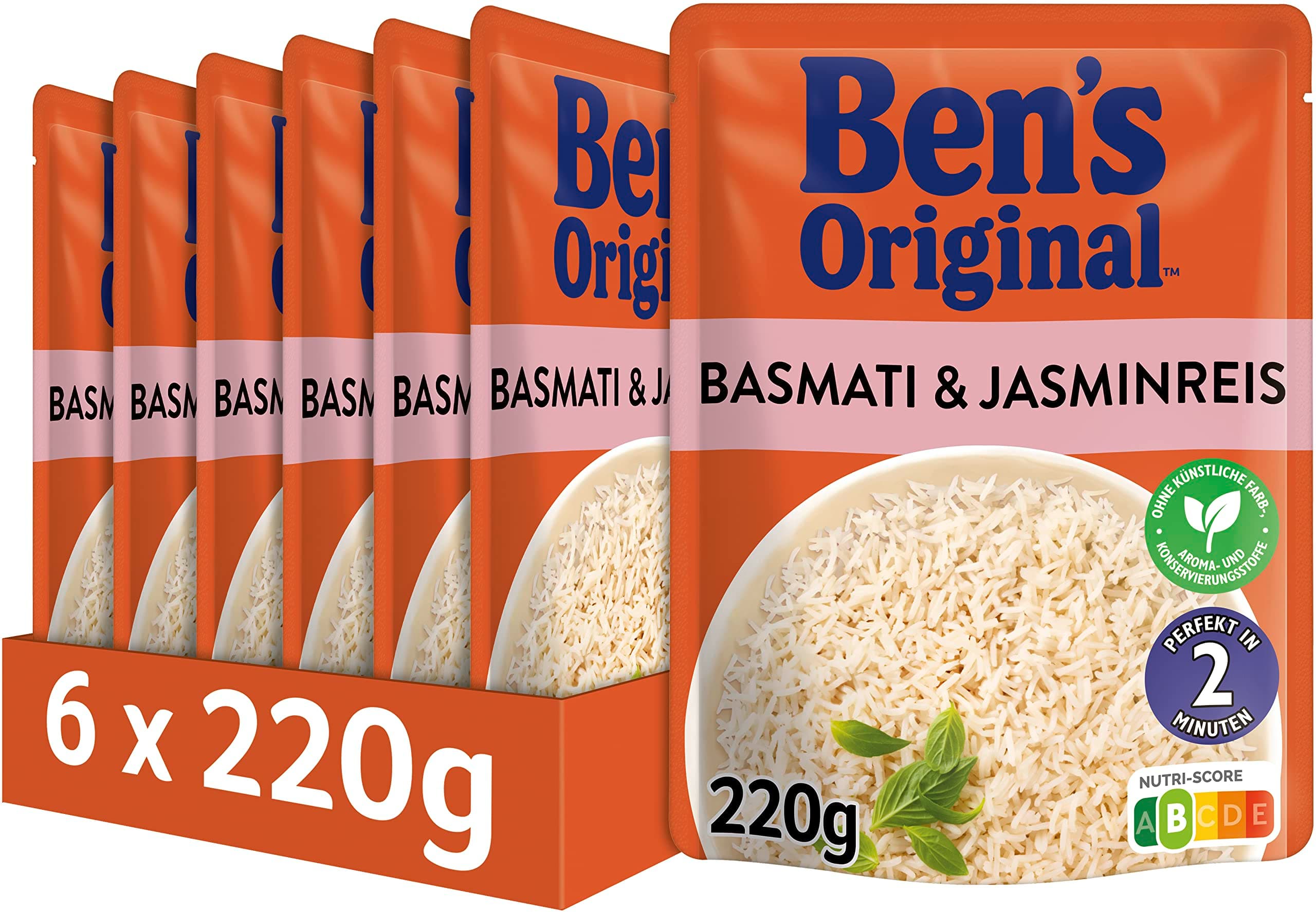 BEN'S ORIGINAL™ Express Reis Basmati & Jasmin 6 x 220g