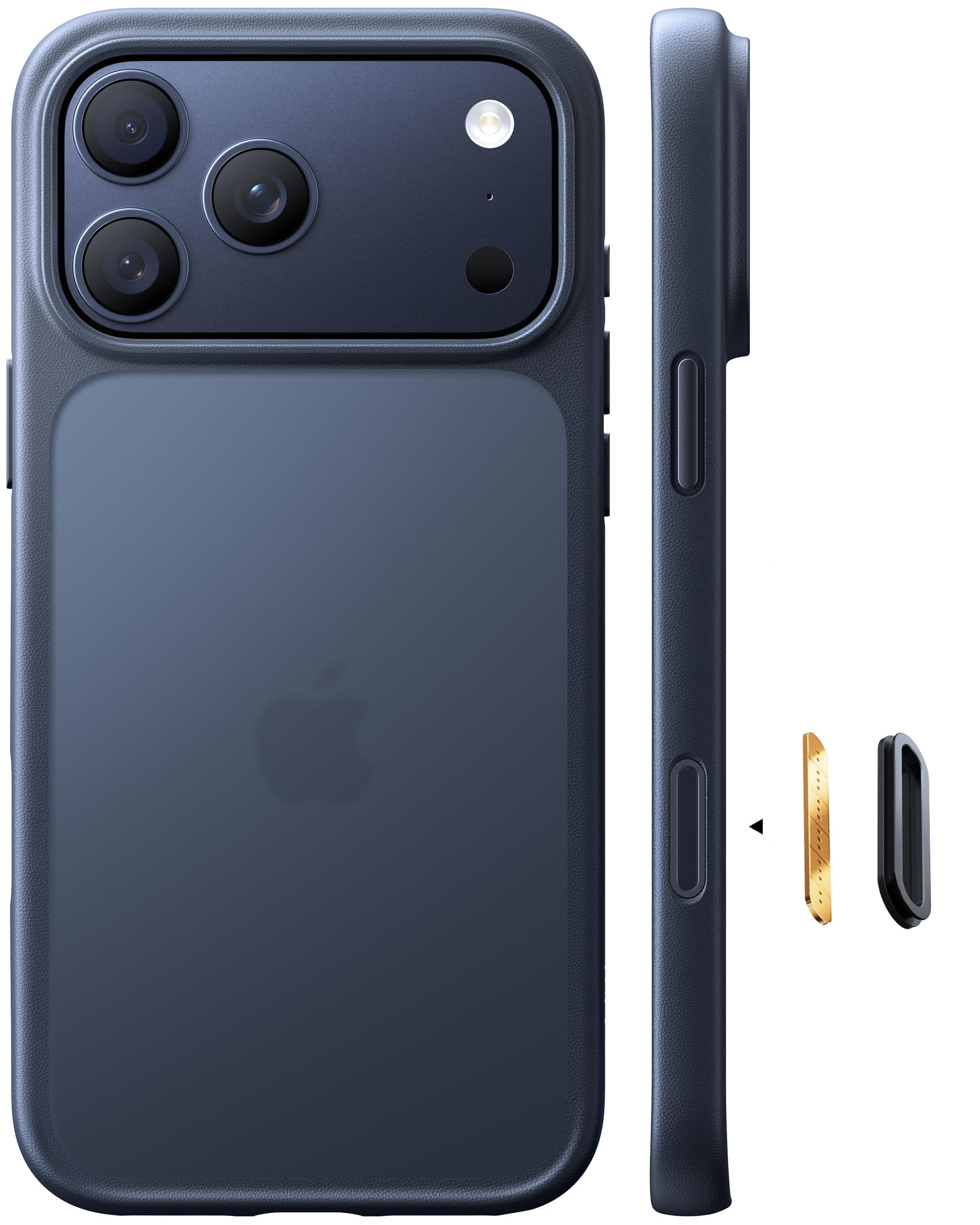TORRAS Guardian für iPhone 17 Pro Hülle [TOP Militärschutz] mit Kameraknopf Matt Transluzente Rückseite Schutzhülle Samtweiche Haptik Stoßfest Kratzfest Handyhülle für iPhone 17 Pro Case Schwarz