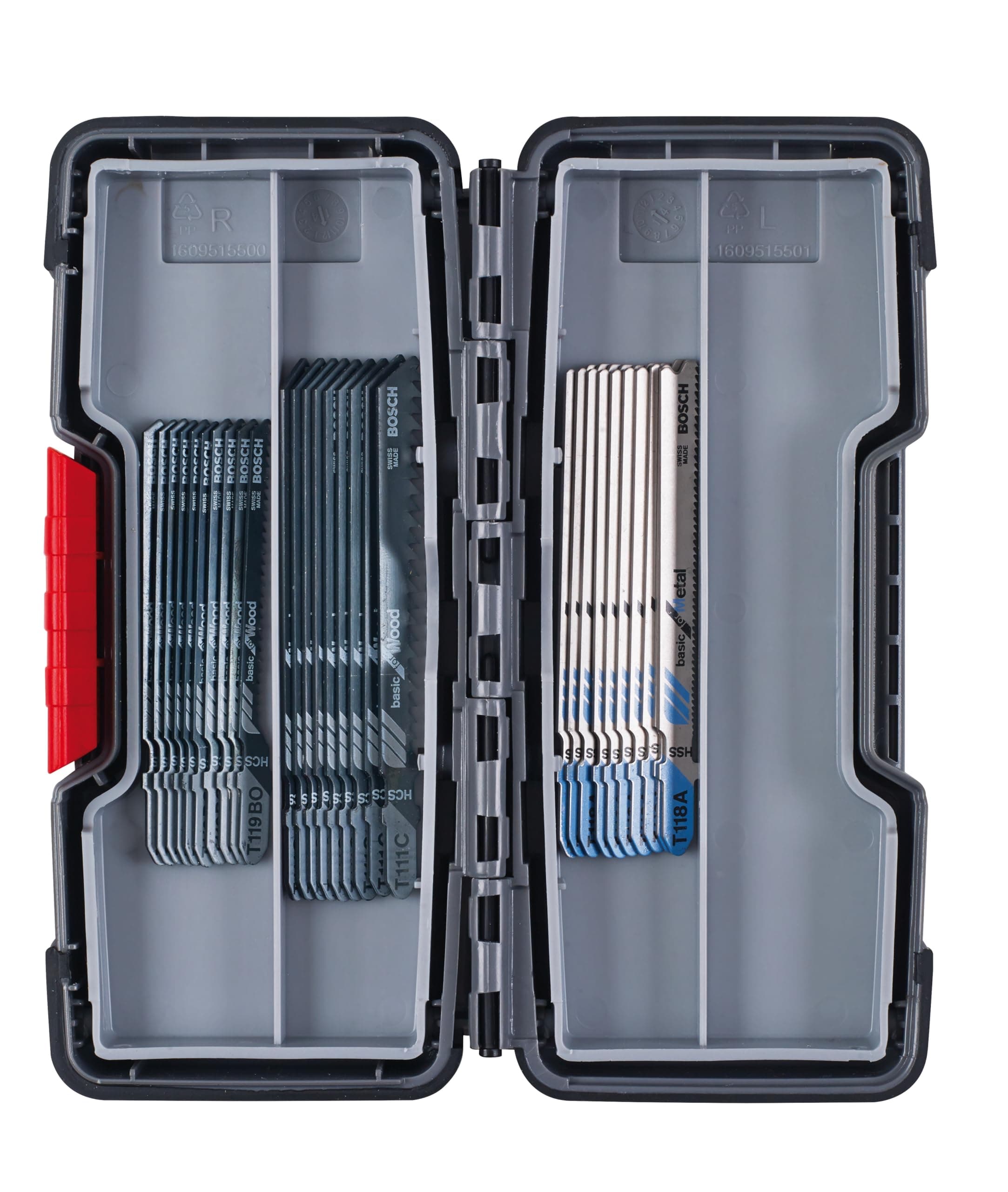 Bosch 30tlg. Stichsägeblatt Set Basic for Wood and Metal (für Holz und Metall, Professional Zubehör Stichsäge)