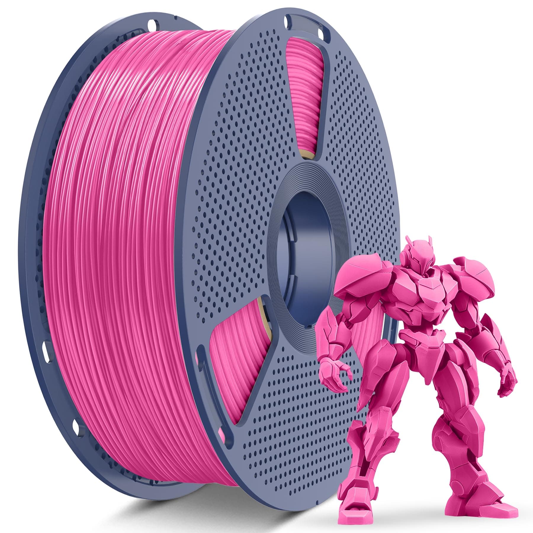 SUNLU ABS Filament 1,75mm, Hochwertige Stärke, Hohe Temperaturbeständigkeit, 3D Drucker Filament 1.75 mm, 1KG Spule, abs Magenta