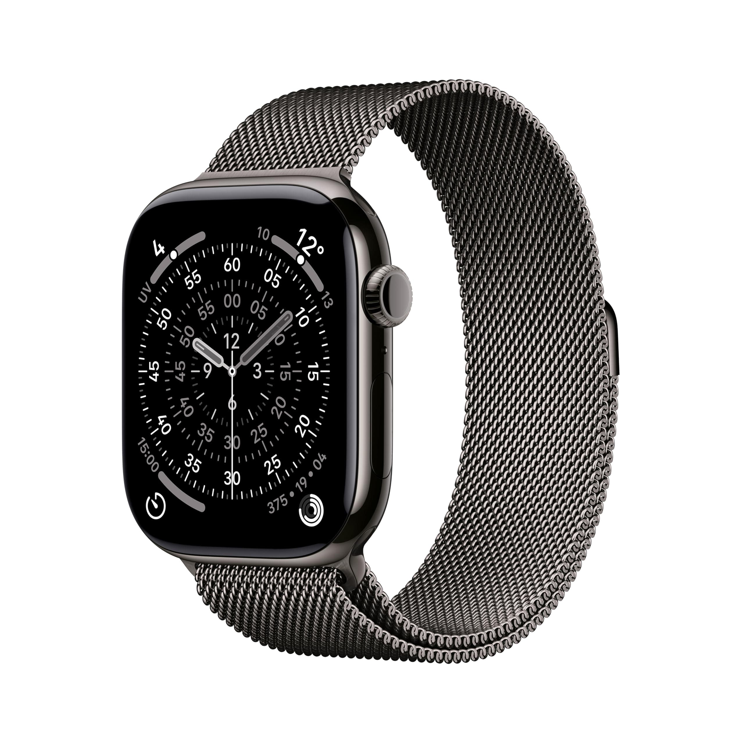 Apple Watch Series 11 [GPS + Cellular 46 mm] Montre connectée avec boîtier Ardoise et Bracelet Milanais Ardoise. Score de Sommeil, Moniteur d’activité, Suivi de la santé, écran Toujours activé