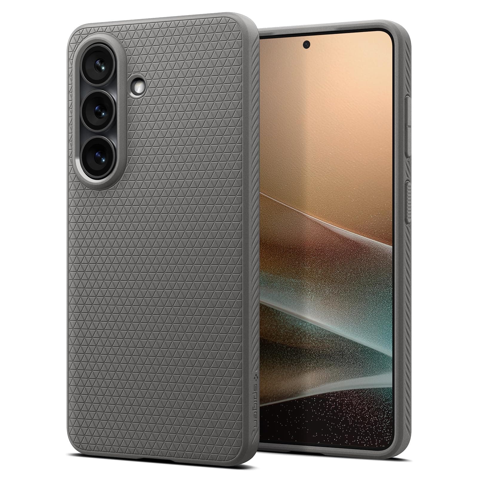 Spigen Liquid Air für Samsung Galaxy S26 Hülle [rutschfest] Slim TPU mit Truss-Design, Militärgeprüfter Schutz, Sound Tunnel Technologie Case Handyhülle –Marble Gray