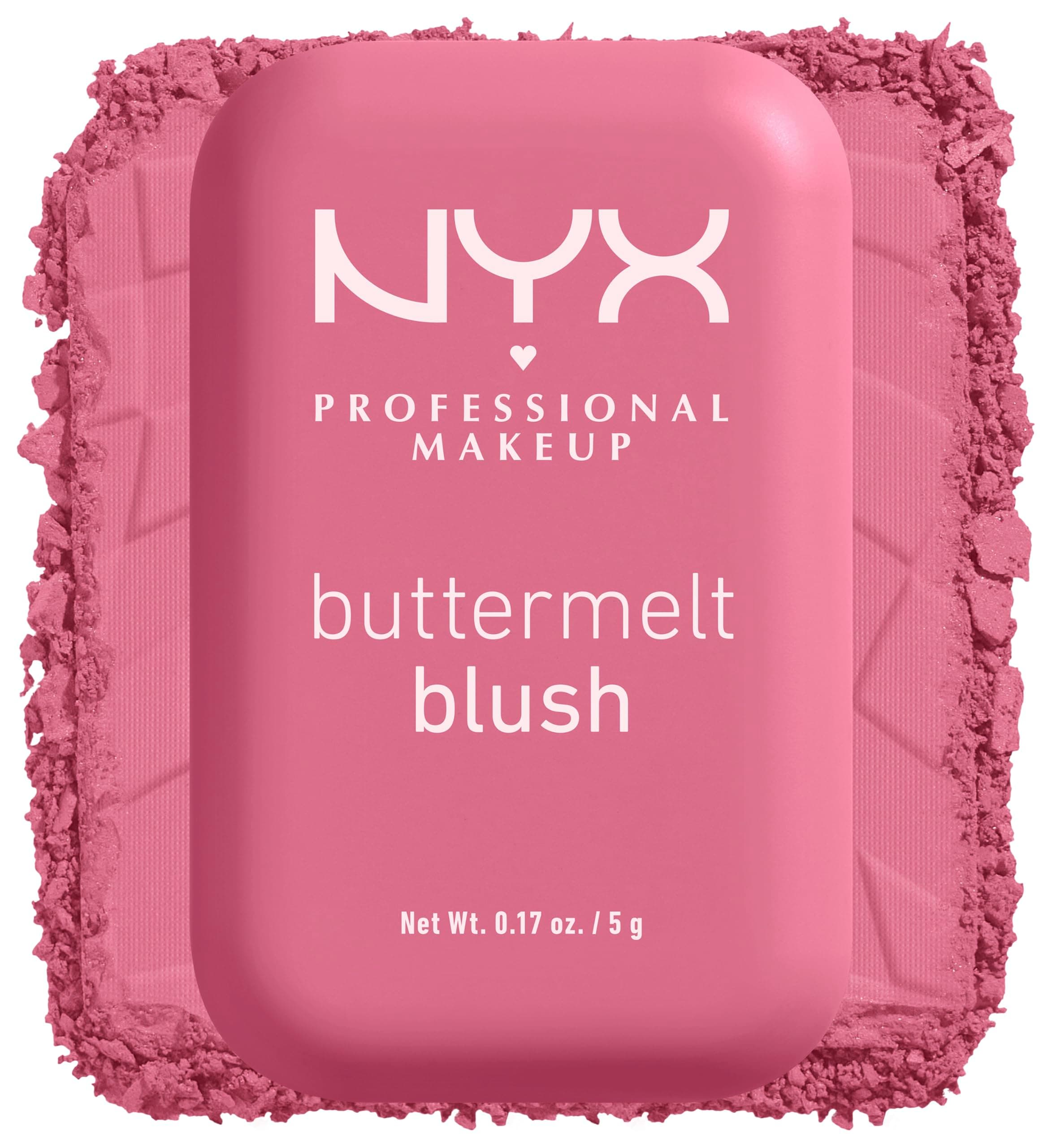 NYX Professional Makeup Buttermelt Blush, Rouge, Cremige Textur mit Shea Butter, Mandelbutter & Mangobutter, Einfach zu verblenden für einen frischen Look, Farbe: 06 For The Butta