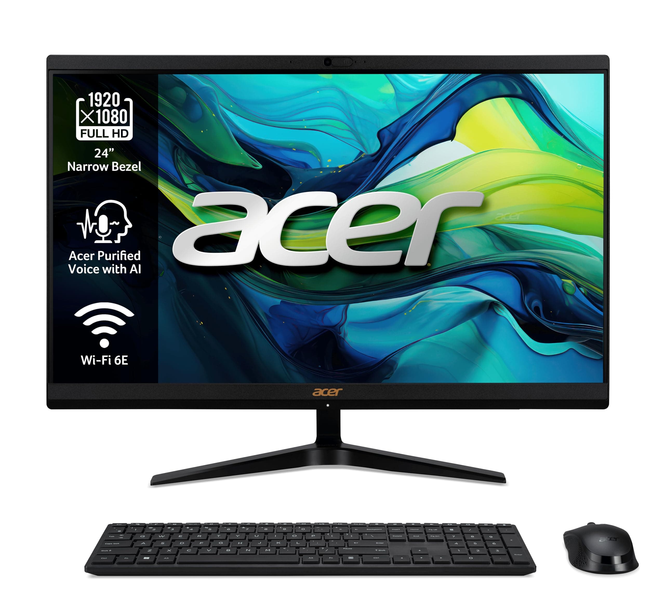Acer Aspire All in One, Monitor 24" FHD, Intel Core i5, 16GB RAM, 512GB SSD | Intel Core i5-12450H, Intel Iris Xe Graphics, Windows 11 Home, para Entretenimiento y Tareas Cotidianas