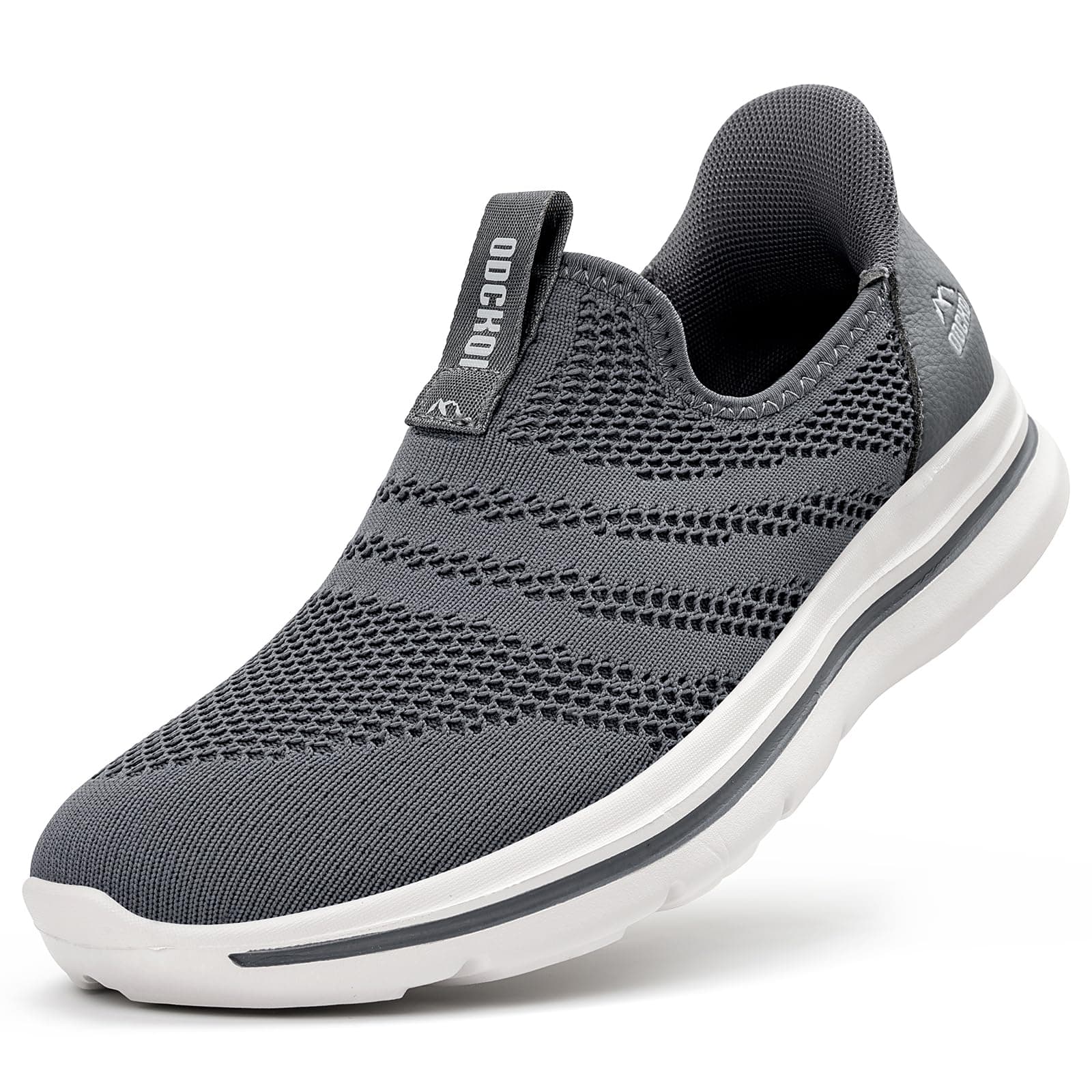ODCKOI Baskets Slip-on Homme Respirantes - Légères et Confortables pour Ville, Randonnée, Course à Pied - Chaussures de Sport sans Lacets en Mesh Minimalistes