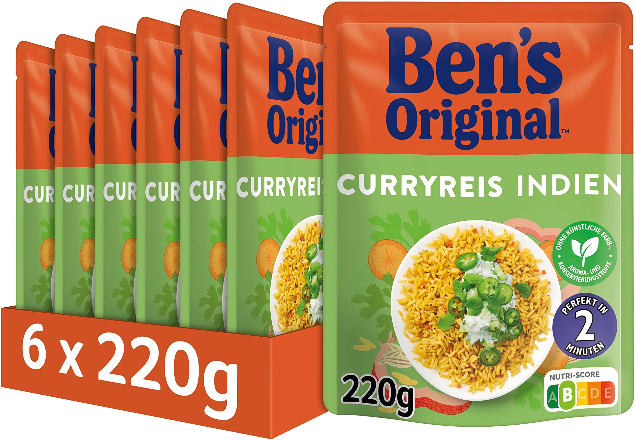 BEN'S ORIGINAL™ Express Reis Curry 6 x 220g