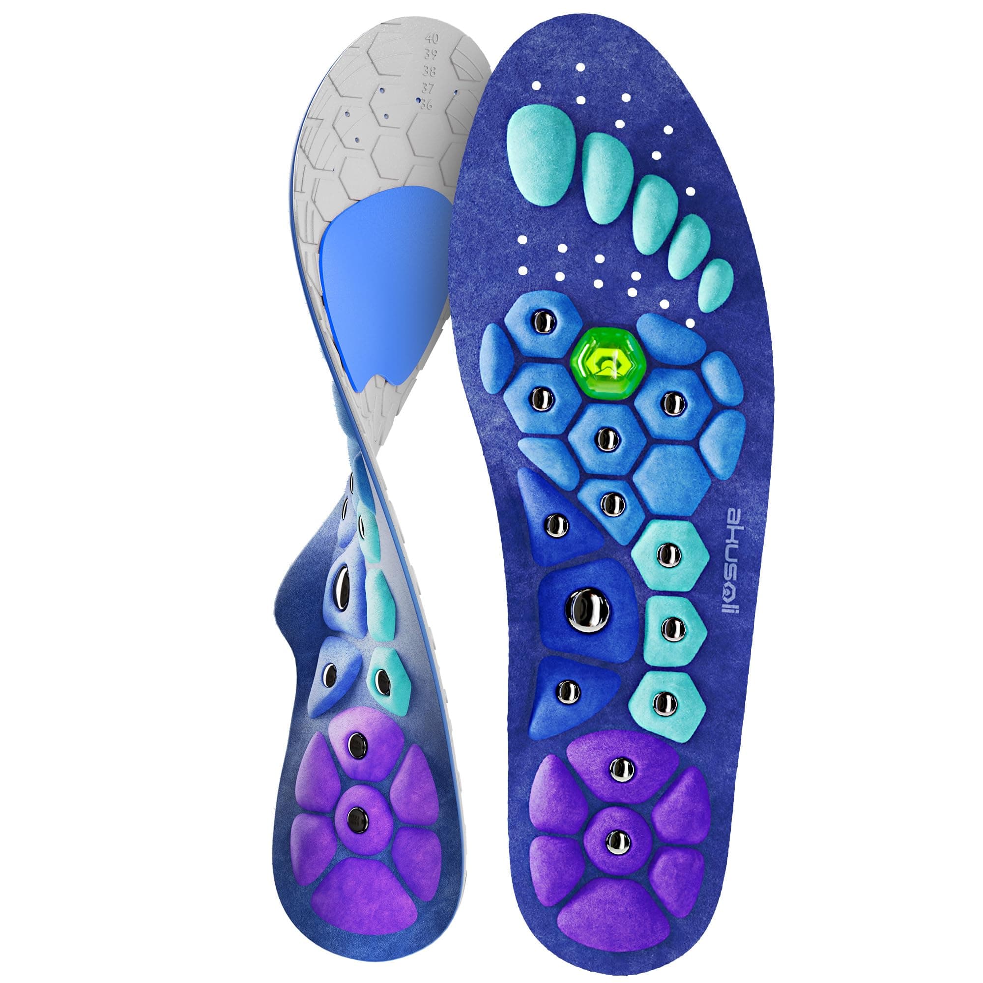 Akusoli Semelles Chaussures Confort | Semelles Chaussures Homme, Femmes. Semelle Japonaise Magnétique de Soutien Voûte, Semelles Pieds Plats EU36-41.5