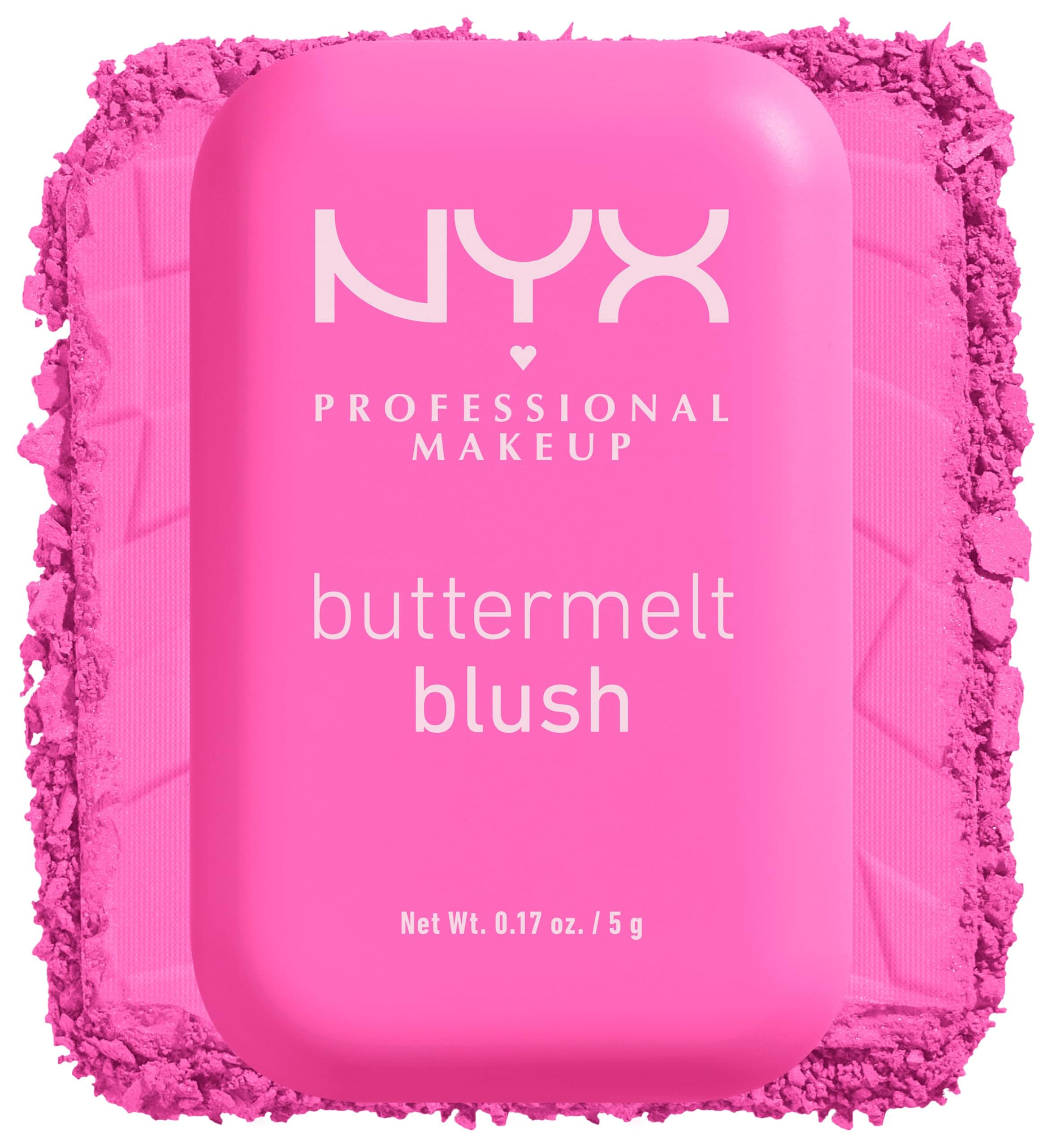 NYX Professional Makeup Buttermelt Blush, Rouge, Cremige Textur mit Shea Butter, Mandelbutter & Mangobutter, Einfach zu verblenden für einen frischen Look, Farbe: 01 My Butta Half