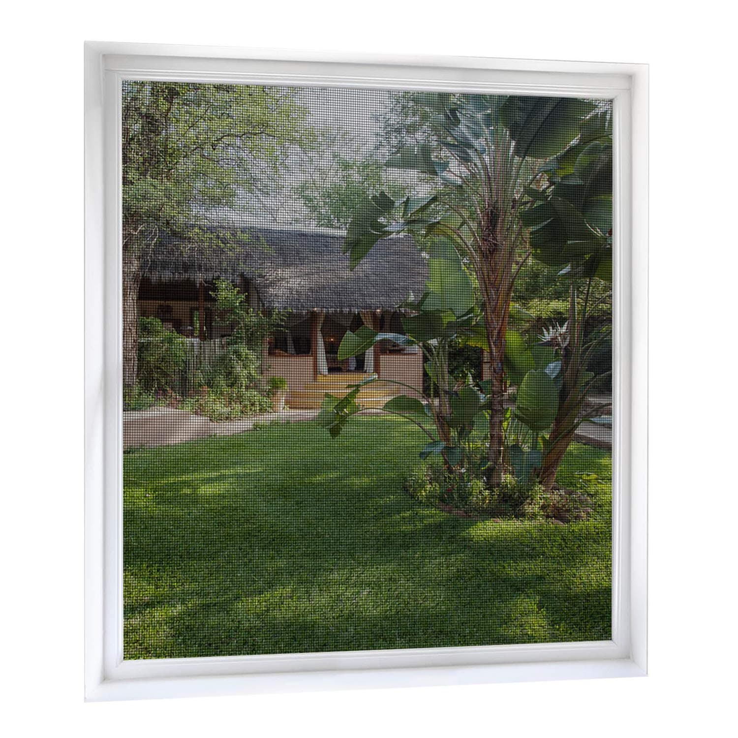 MYCARBON Moustiquaire Fenêtre sans Perçage, Filet Anti-Insectes avec Bande Auto-Collante, Toile Moustiquaire Adhésive pour Fenêtre, Découpable à la Dimension Souhaitée (2 Pièces - 150 x 180cm, Noir)