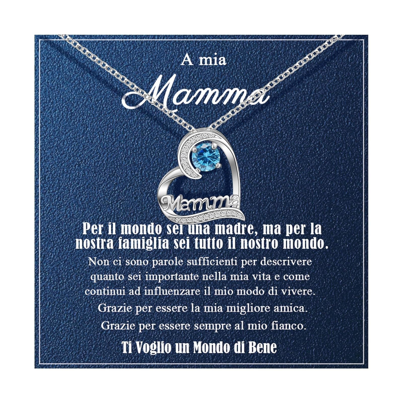 VGWON Collana per Festa della Mamma, Regalo per Mamma, Gioielli per Natale e Compleanno per Mamma