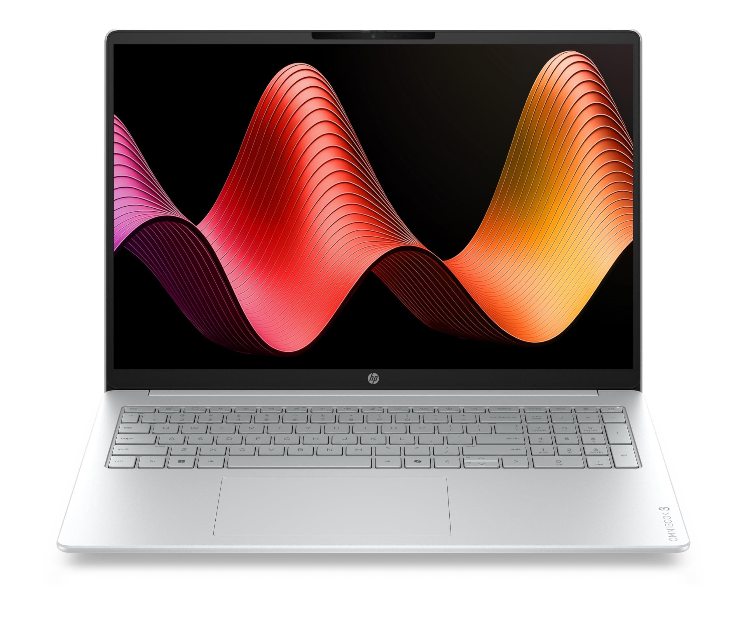 HP OmniBook 3 16-by0000sf Ordinateur Portable 16" 2K IPS, PC Portable (AMD Ryzen 5 40, RAM 16 Go, SSD 512 Go, AMD Radeon 610M Graphics, Windows 11), Laptop Argent, Clavier AZERTY