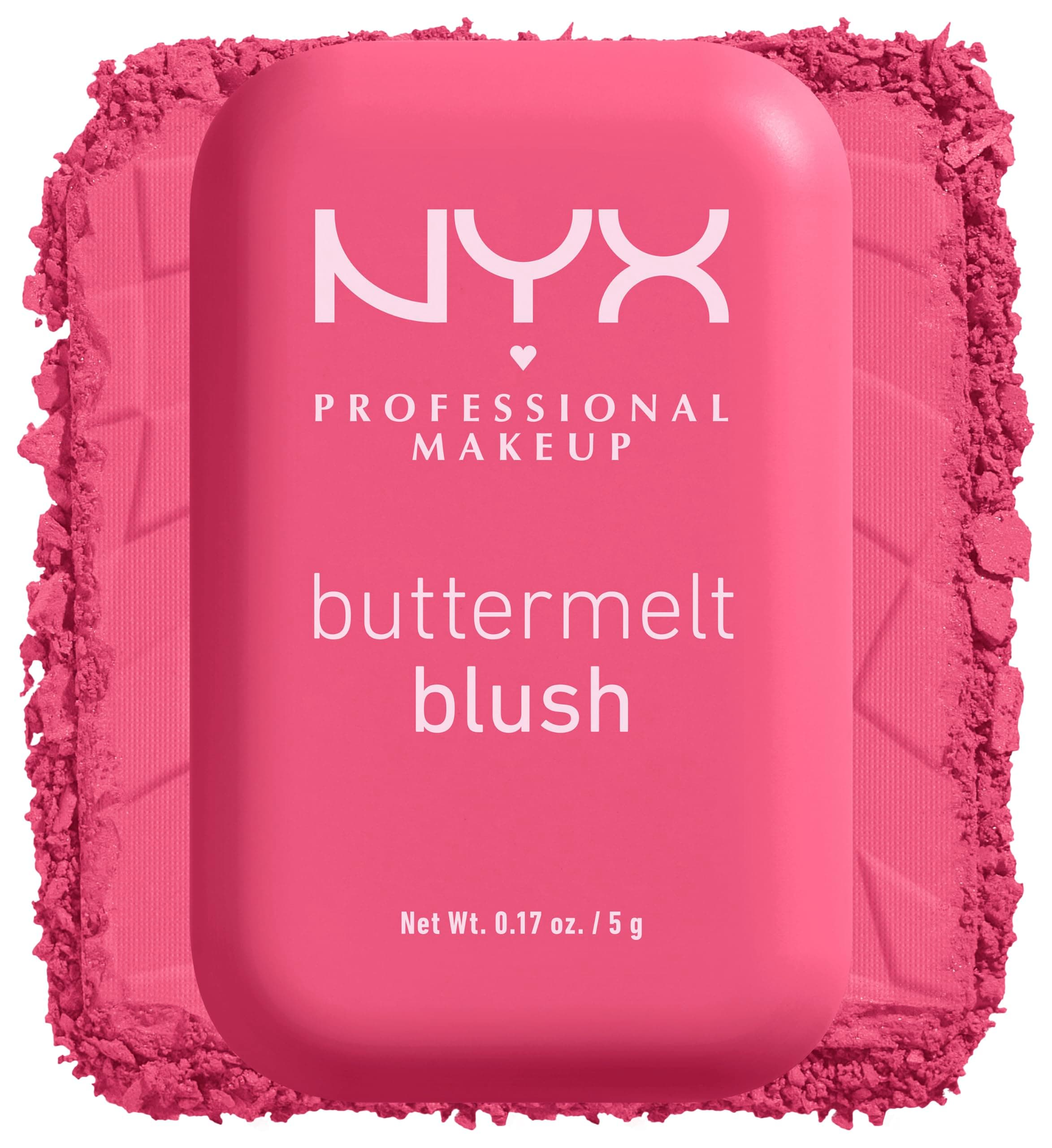 NYX Professional Makeup Buttermelt Blush, Rouge, Cremige Textur mit Shea Butter, Mandelbutter & Mangobutter, Einfach zu verblenden für einen frischen Look, Farbe: 08 Getting Butta