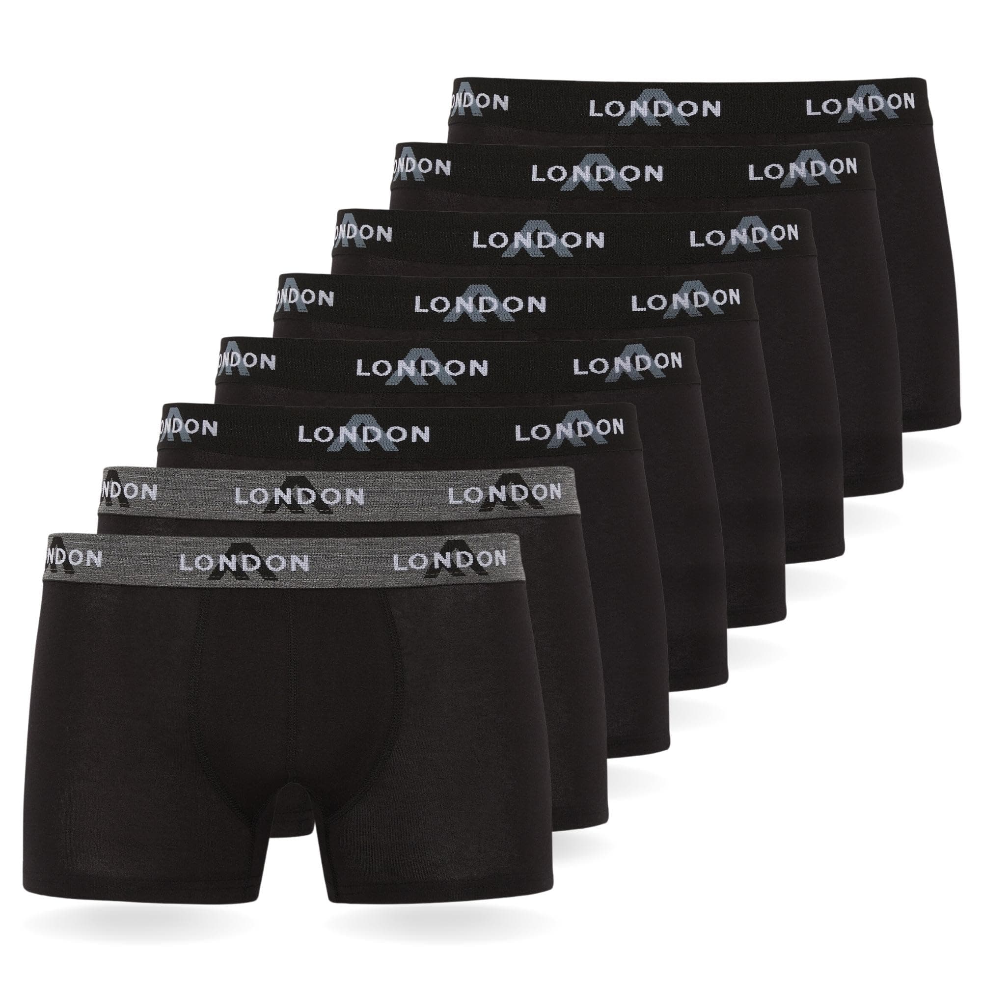 FM London Pacchetto da 4/8 Mutande Uomo - Boxer Uomo Cotone, Aderenti e Confortevoli per l'Uso Quotidiano