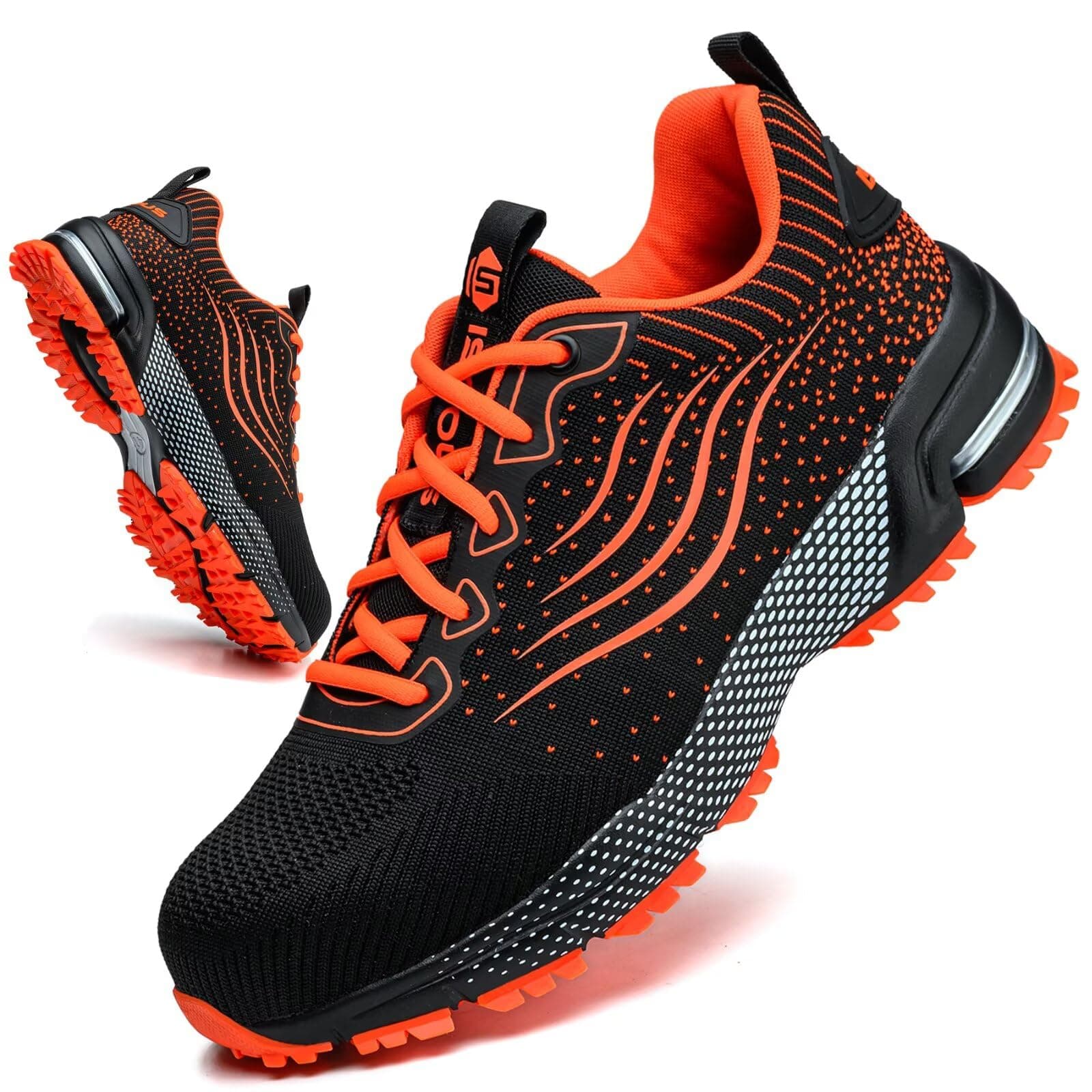 Scarpe Antinfortunistiche Uomo Scarpe da Lavoro Donna Leggere con Punta in Acciaio Traspiranti Scarpe Sicurezza Comode