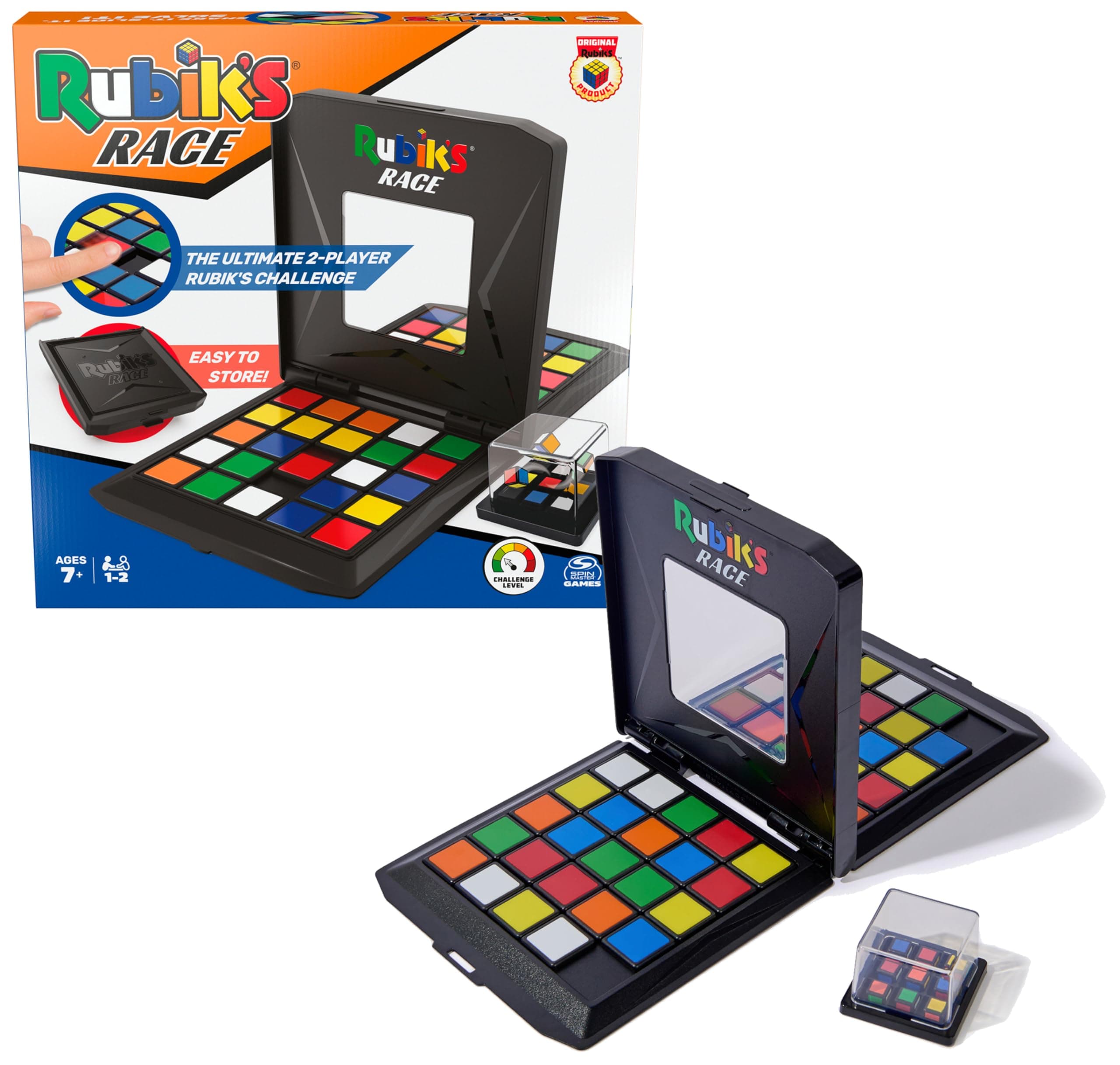 Rubik's - Rubik's Race Game: Juego de Mesa Clásico de Secuencias Lógicas Uno contra Uno para Dos Jugadores - Juegos de Mesa para Niños 8 años + - Juguetes Niños 8 años +