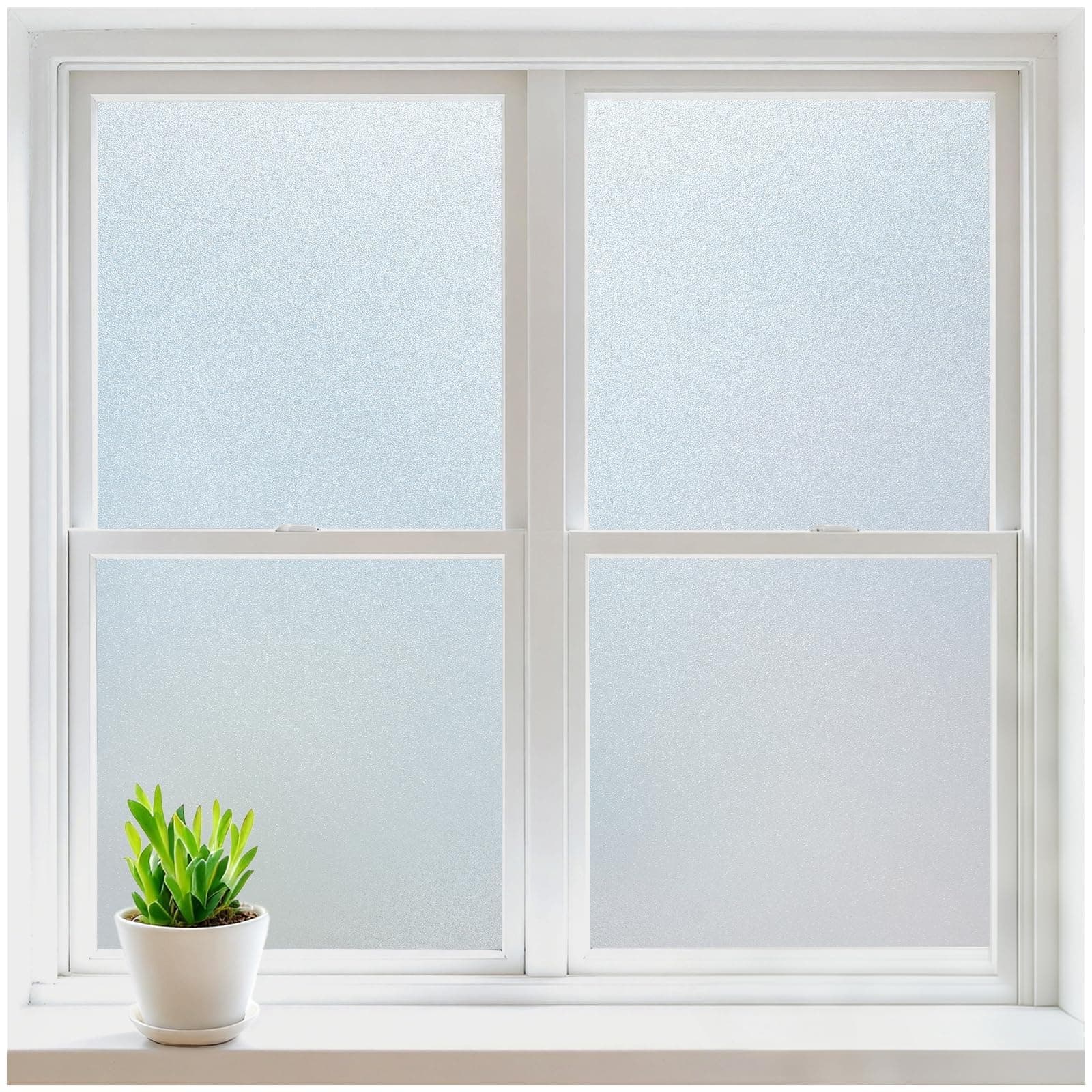 rabbitgoo Vinilos para Ventanas Privacidad, Vinilos para Cristales Opaco, Lamina Vinilo Ventana Estático Anti UV, Vinilo Autoadhesivo Decorativo para Puertas Cristal Bano Cocina, Mate 60x300cm