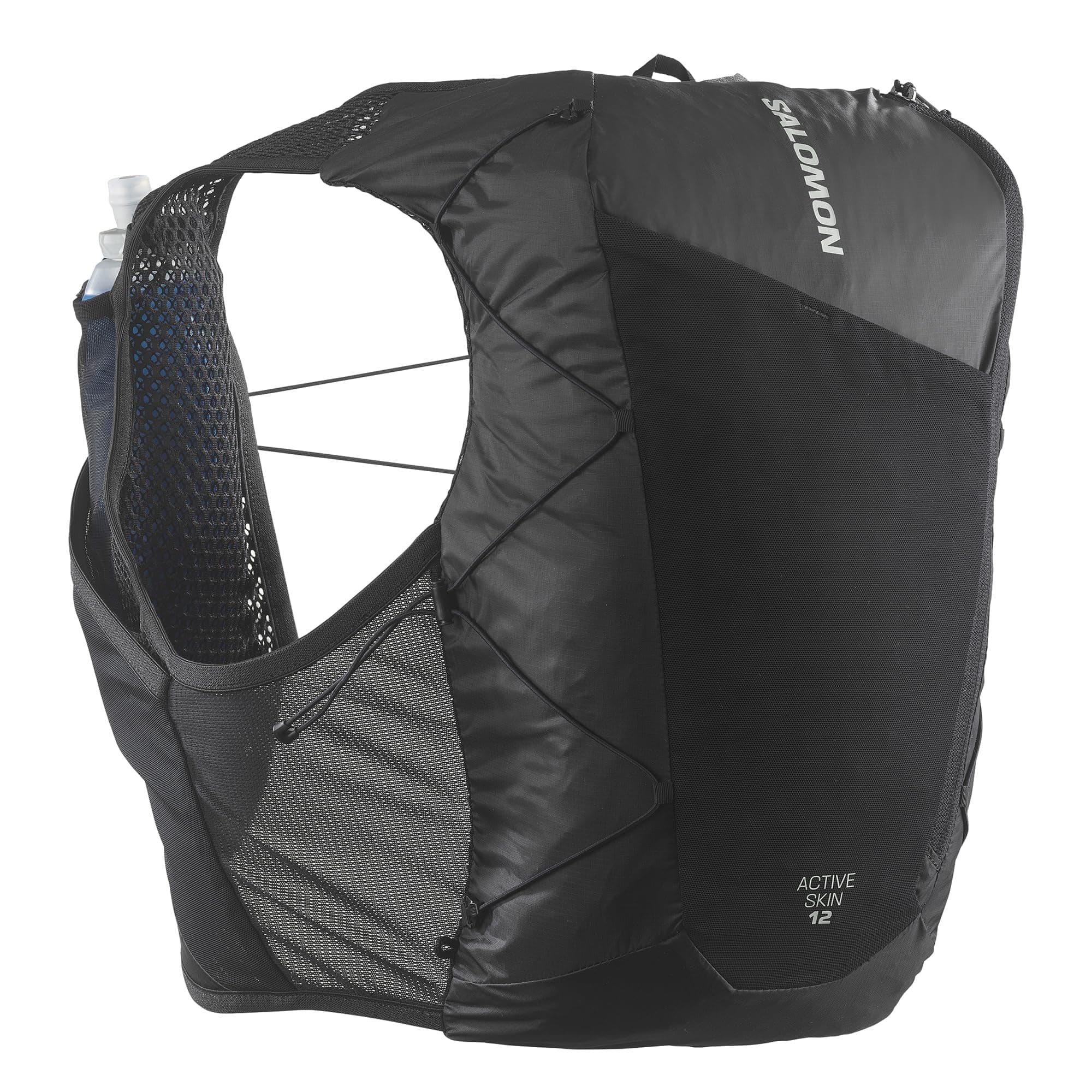 Salomon Active Skin 12 Set, Brusttaschen mit einfacher Flüssigkeitszufuhr, Precision SensiFit Comfort, Ultra Trail Optimized Storage mit sicheren Taschen