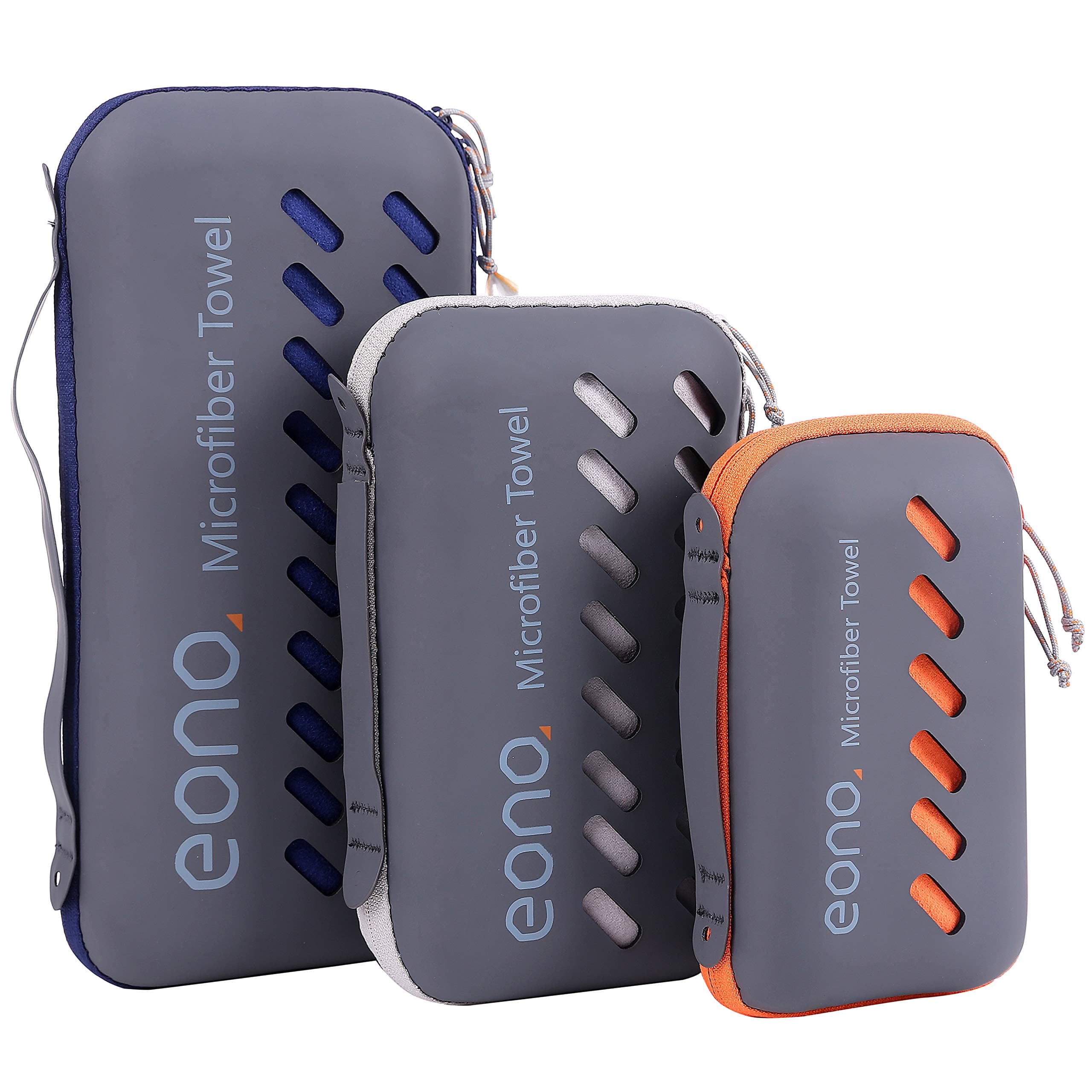 Eono Asciugamano in Microfibra, Spiaggia Si asciuga Rapidamente, Super Assorbente, Compatto, Perfetto per Lo Sport, Viaggi, Campeggio, Palestra, Piscina