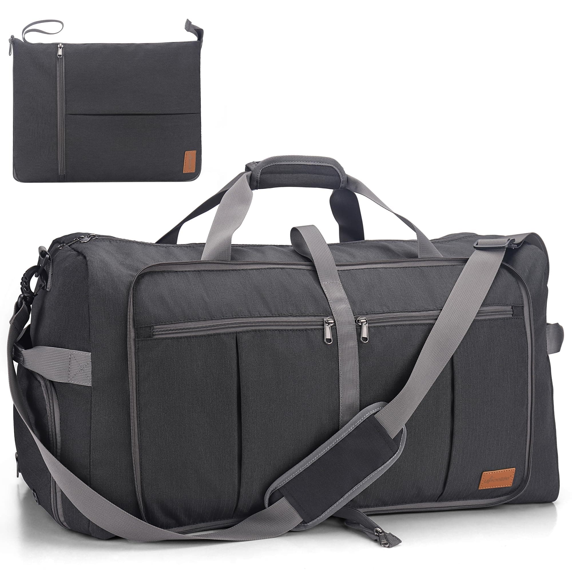 Upeelife Sac Voyage Pliables 125L, Grand Sac de Voyage Femme Homme Sac de Sport, Etanche Sac Weekend avec Compartiment à Chaussures et Poche Humide